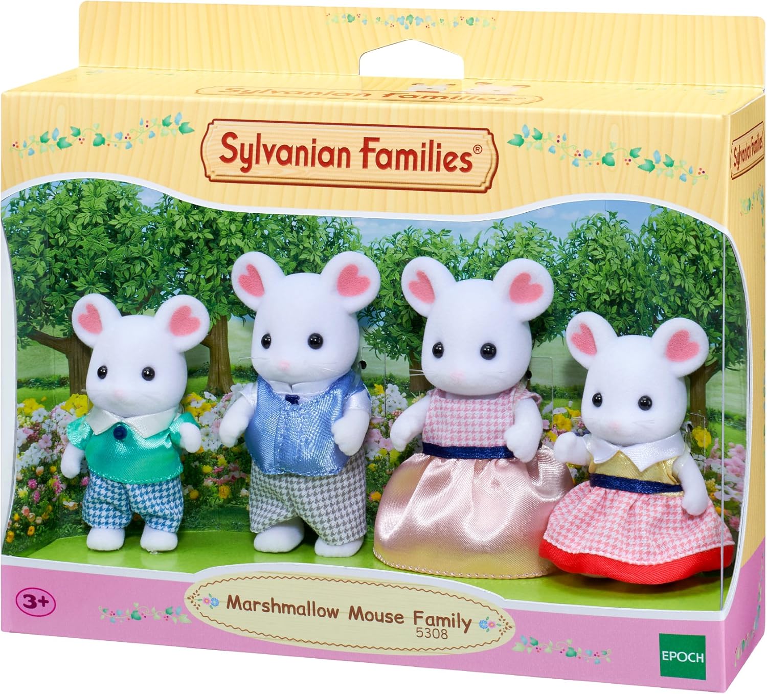 Sylvanian Families - Marshmallow Mouse Family Playset (Ages 3-10)