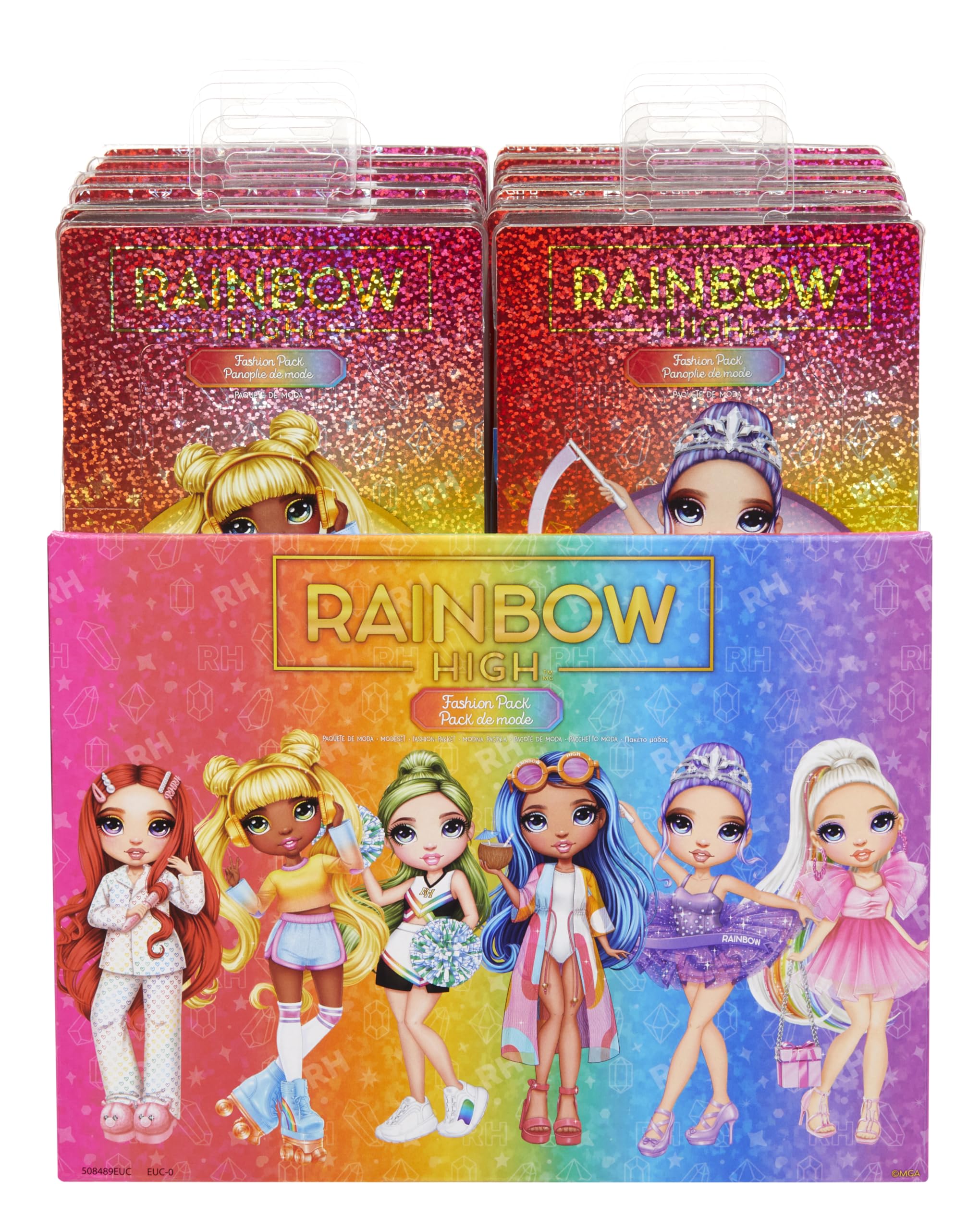 Rainbow High Fashion Pack - Random Assortment, Full Outfit with Shoes & Accessories