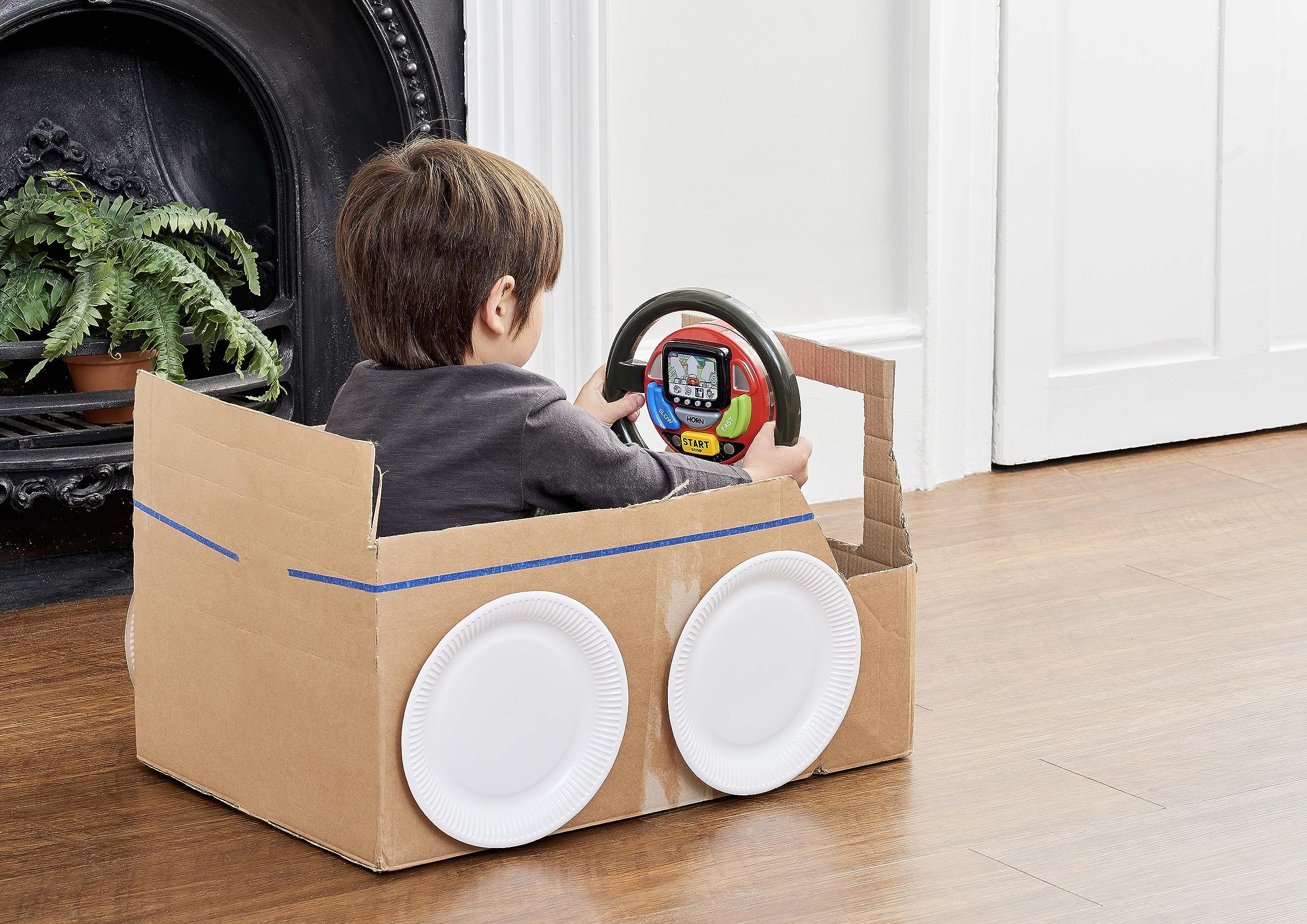 Casdon GPS Steering Wheel - Interactive Driving Toy for Kids 3+ with Spoken Commands & Realistic Sounds 8