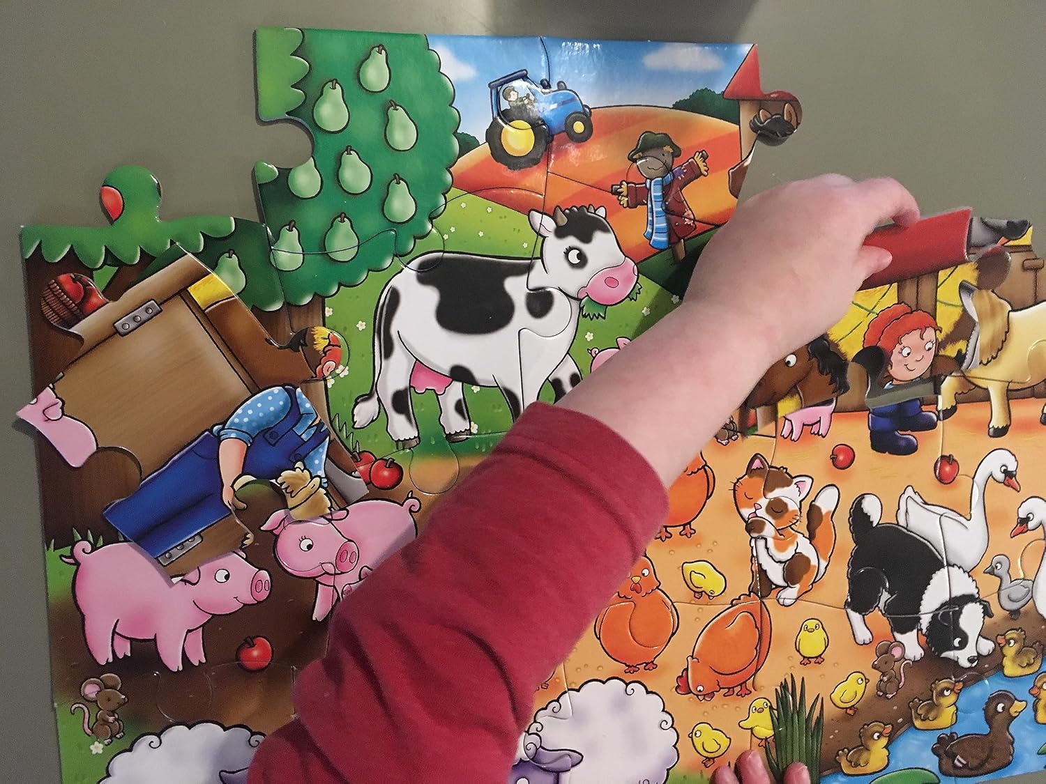 Orchard Toys Who's On the Farm? 20-Piece Jigsaw Puzzle for Ages 3+ 5
