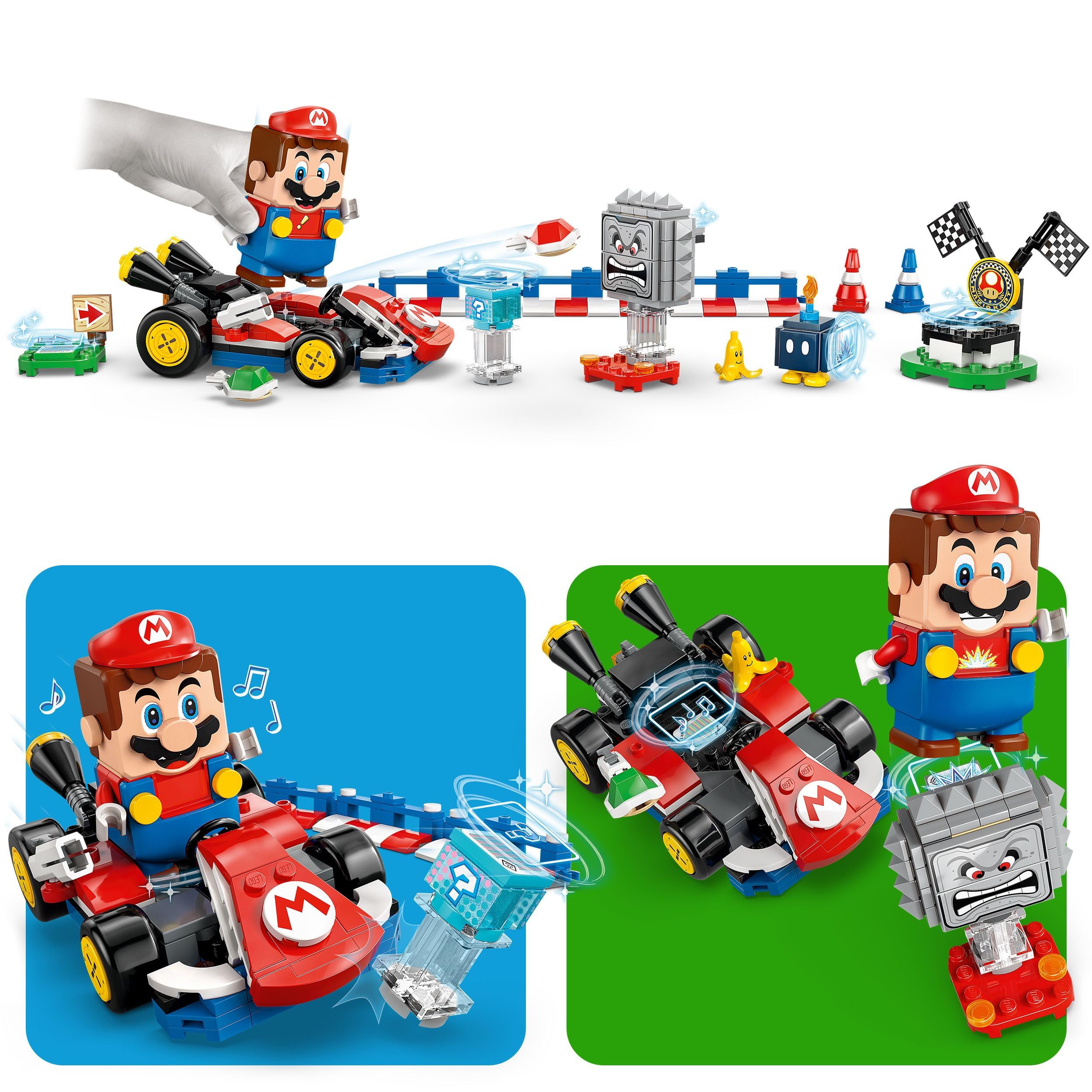 LEGO Mario Kart – Interactive Mario & Standard Kart Playset for Kids 7+ 8