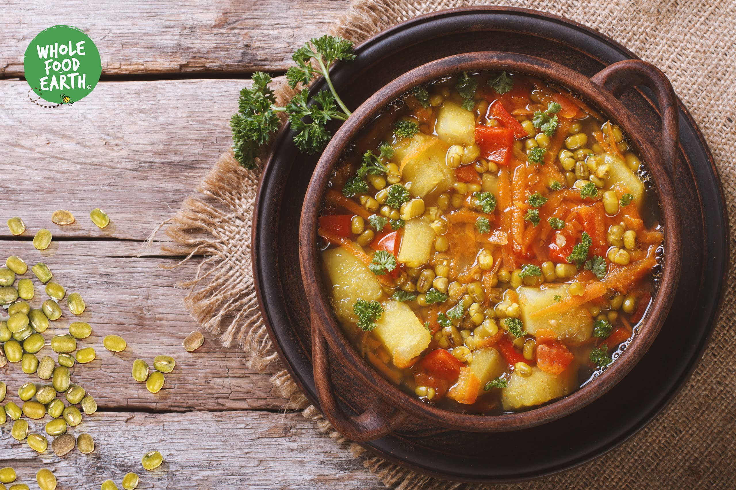 Wholefood Earth Organic Mung Beans 1kg | GMO Free | High Protein | High Fibre | Certified Organic 6