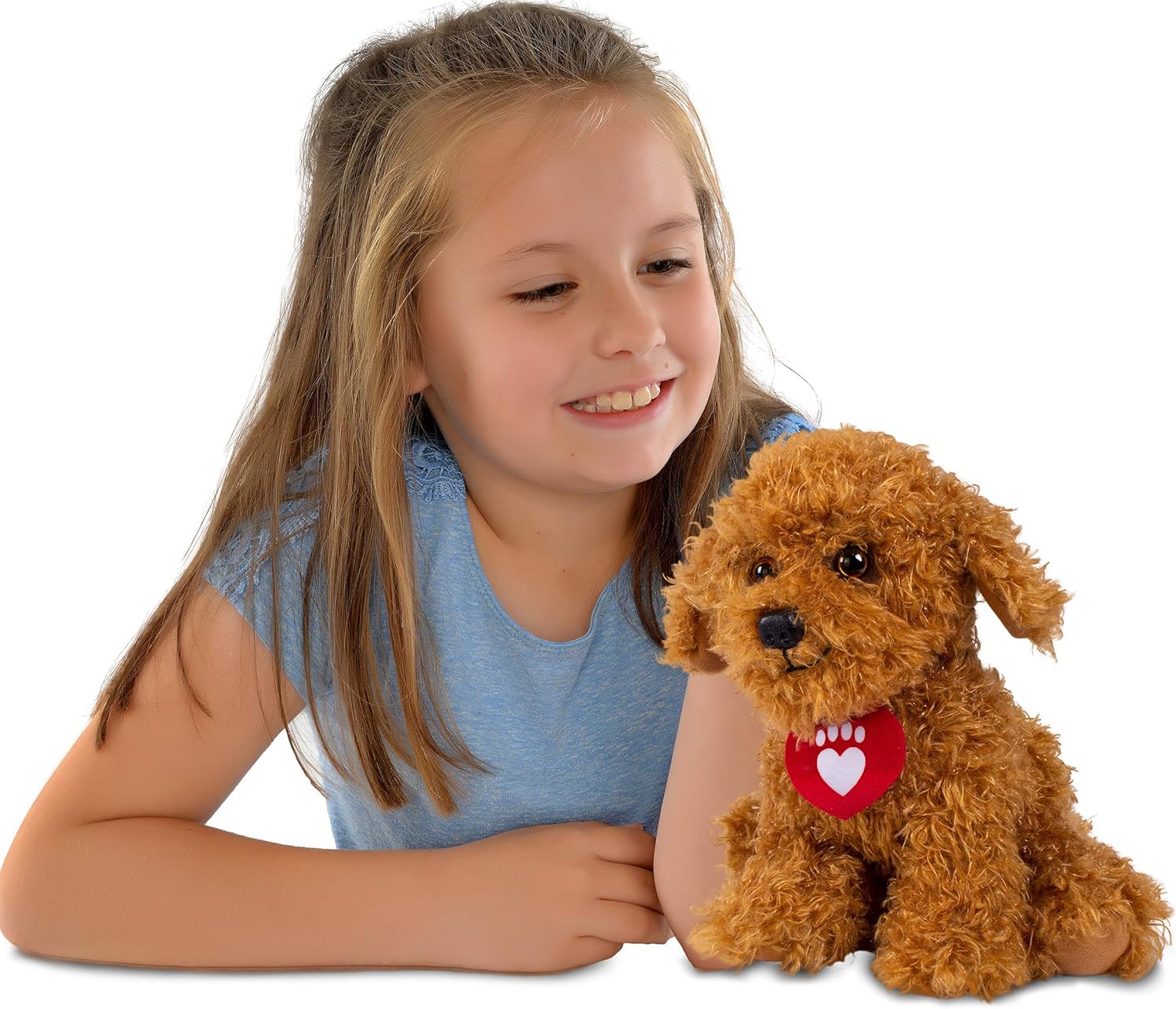 Waffle the Wonder Dog 3401 Soft Toy with Sound - Brown Plush Puppy for Toddlers 6