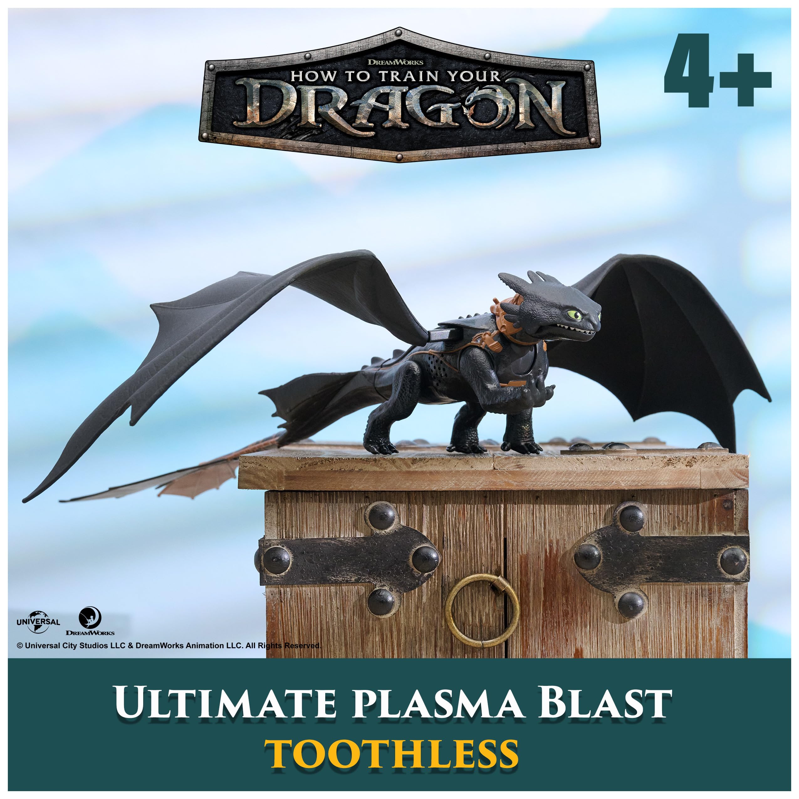 Dreamworks Dragons Ultimate Plasma Blast Toothless - Light-Up Action Figure for Kids 4+ 9