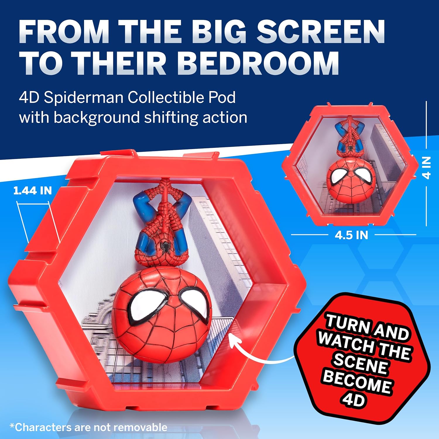 WOW! PODS 4D Marvel Spider-Man - Connectable Collectible Bobblehead Figure 7