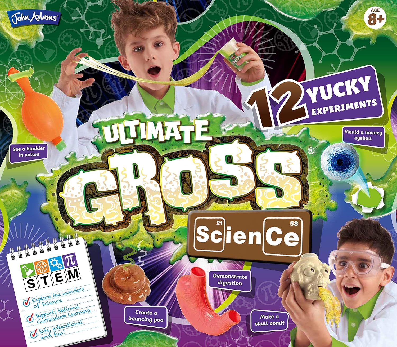 John Adams Ultimate Gross Science Playset - Educational Toy for Kids 8-10 Years 1