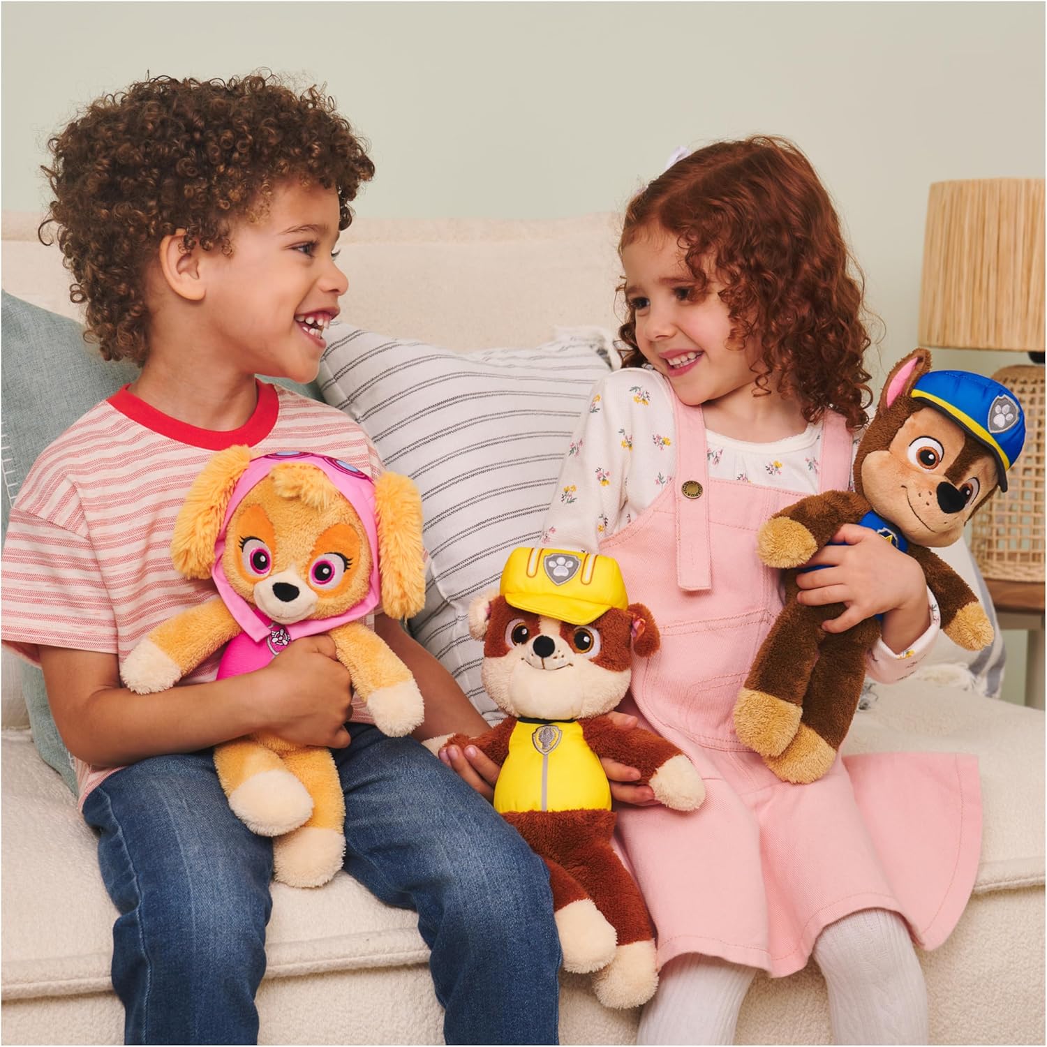 GUND PAW Patrol Rubble Take-Along Buddy Plush Toy - 33 cm Floppy Body for On-the-Go Play 8