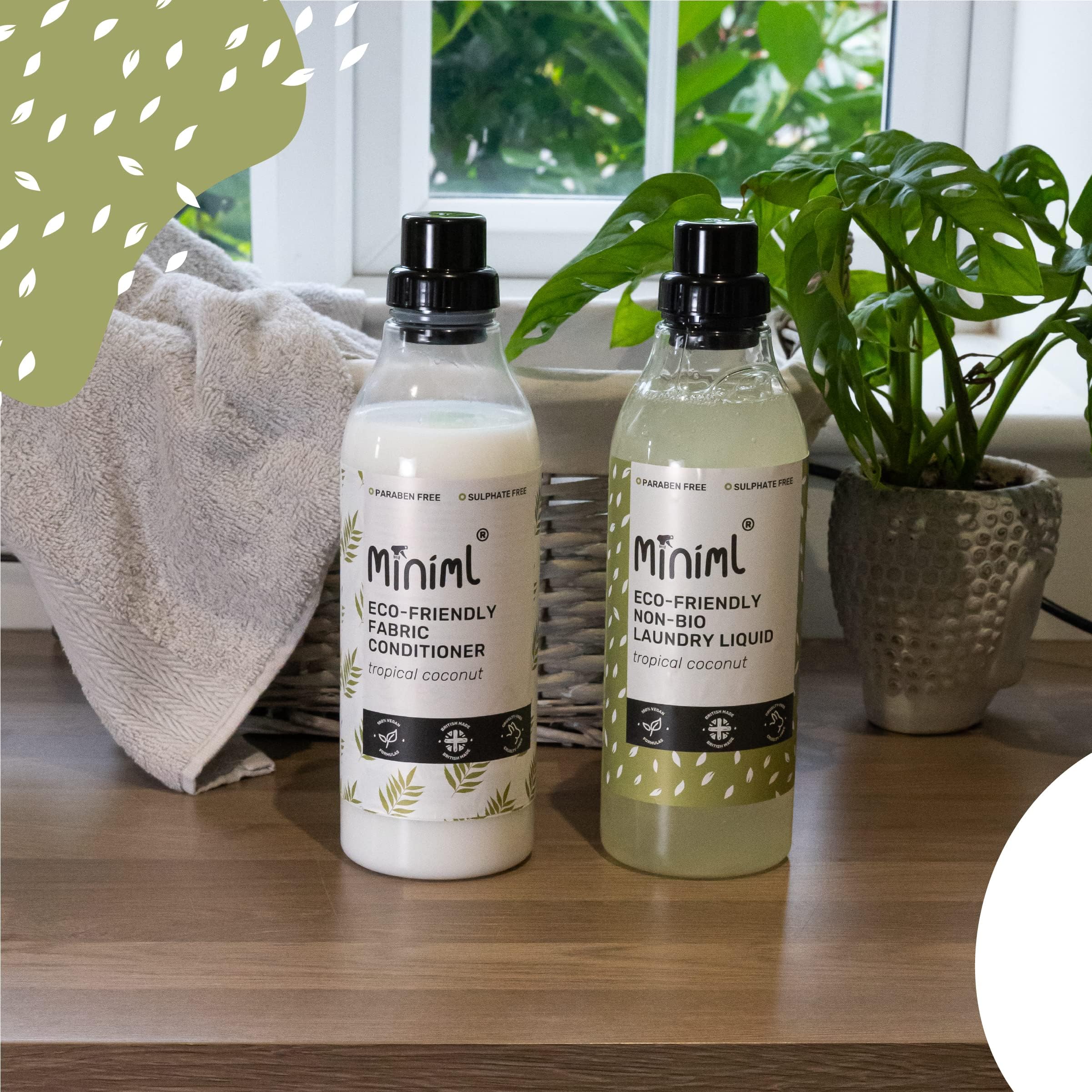 Miniml Eco Fabric Softener & Conditioner - Tropical Coconut Scent, 1L | Vegan & Cruelty Free 2
