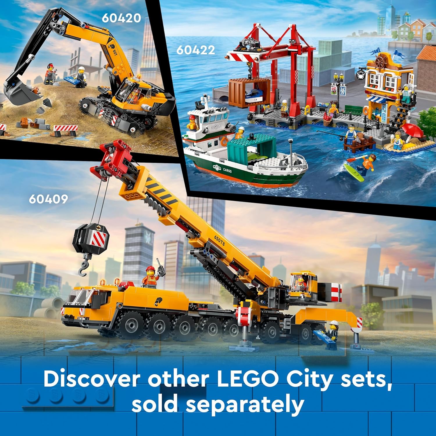 LEGO City Tow Truck and Sports Car Repair Vehicle Toy Set - Building Playset for Ages 4+ 8