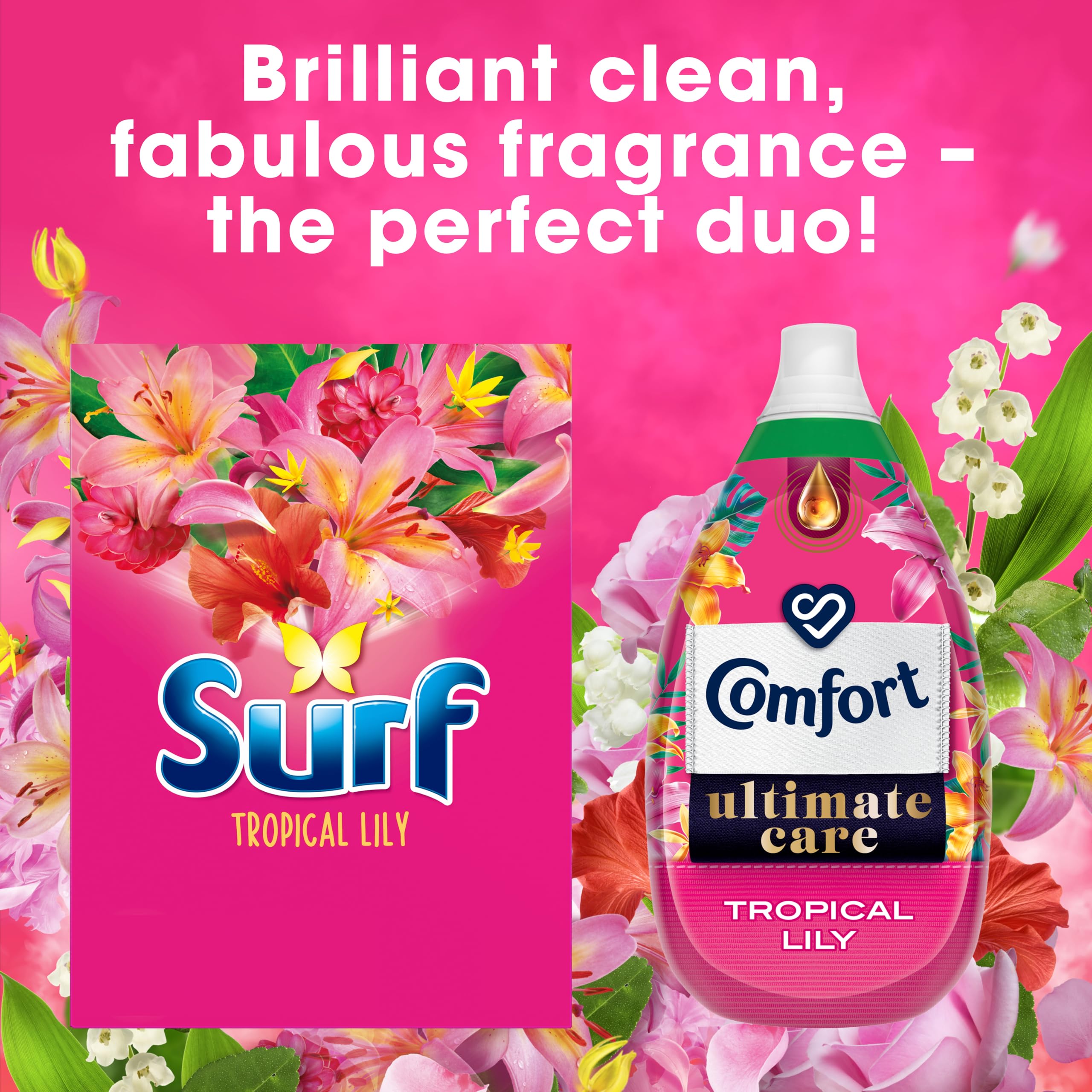 Surf Tropical Lily Washing Powder (1.15 kg) - Bio Laundry Detergent with Long-Lasting Fragrance 6