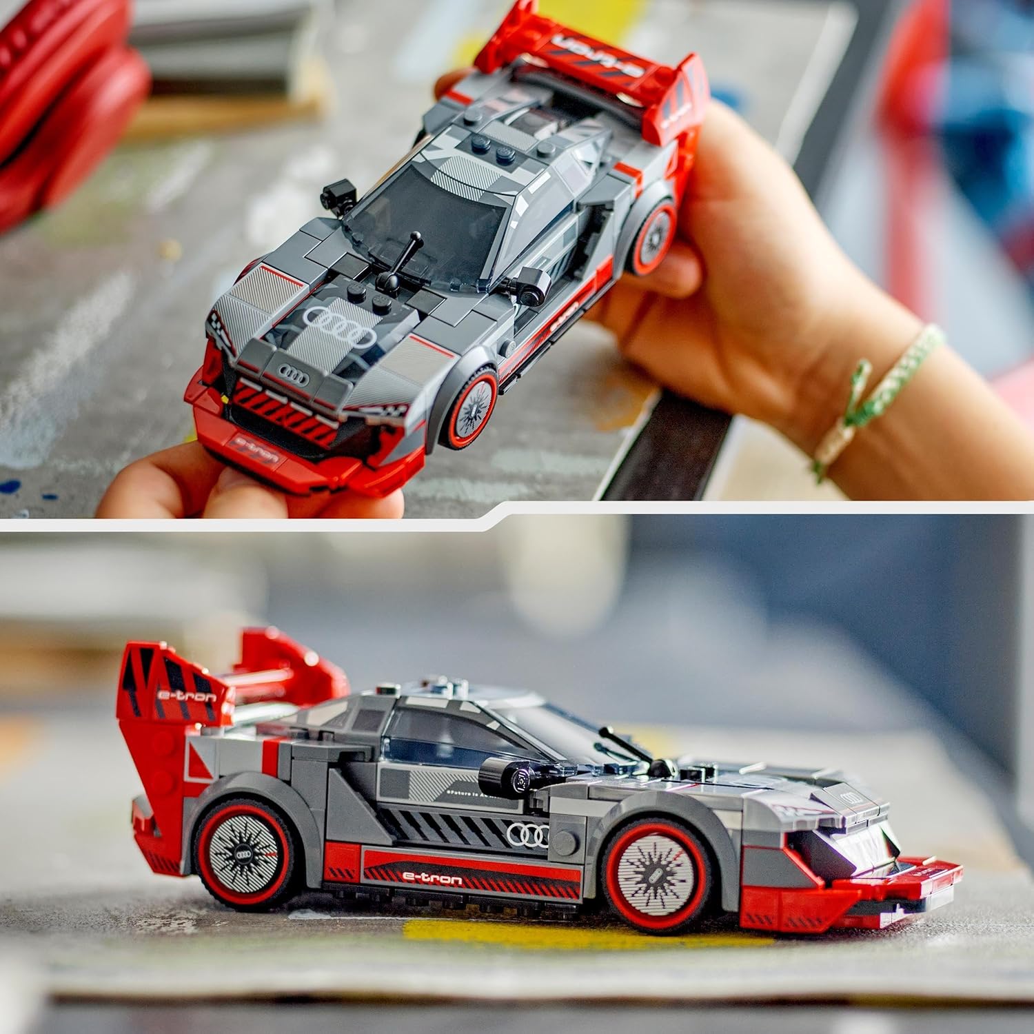 LEGO Speed Champions Audi S1 e-tron quattro Race Car Toy - Buildable Model for Ages 9+ 5