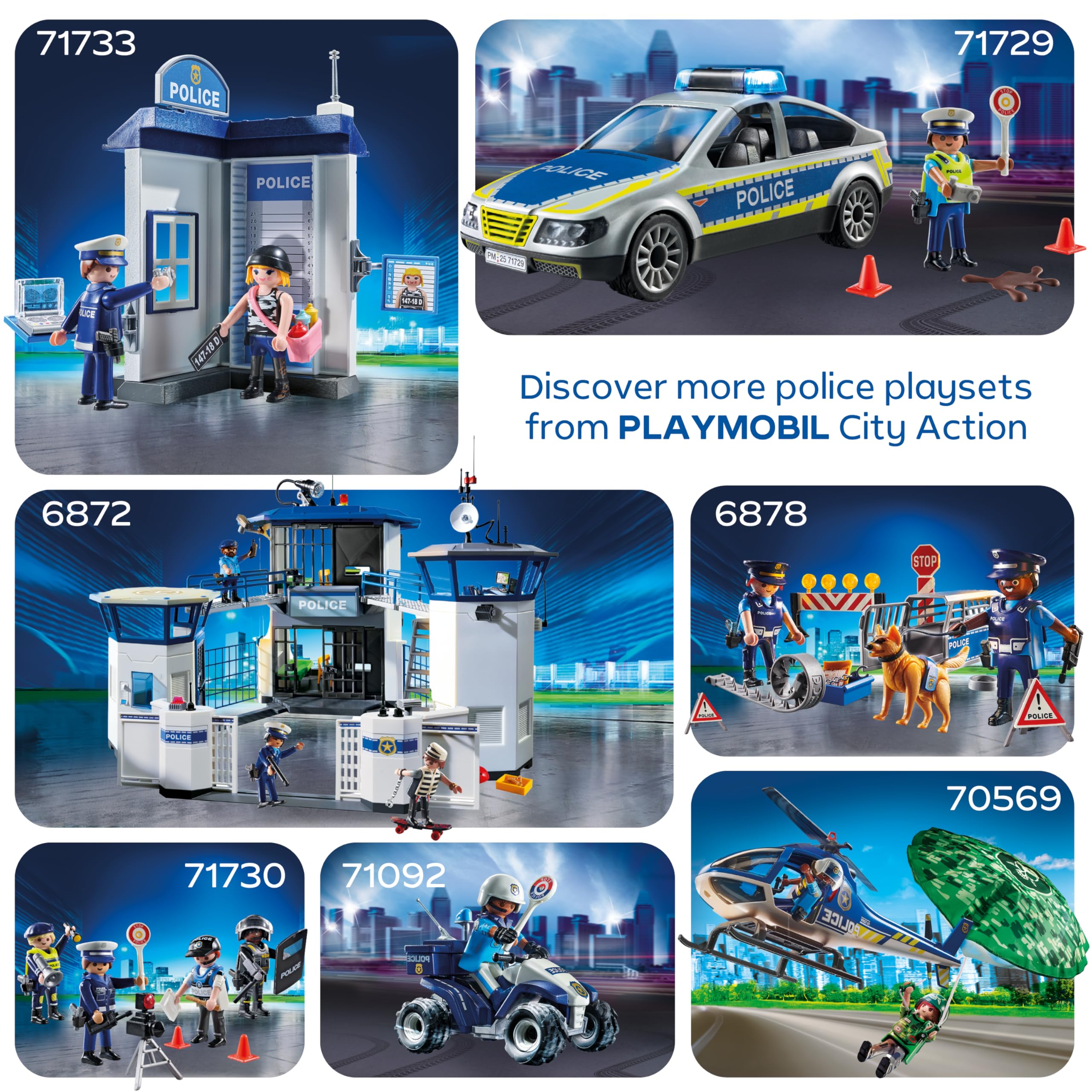 Playmobil Police Station with Investigation Room - Action Playset for Ages 4-10 12