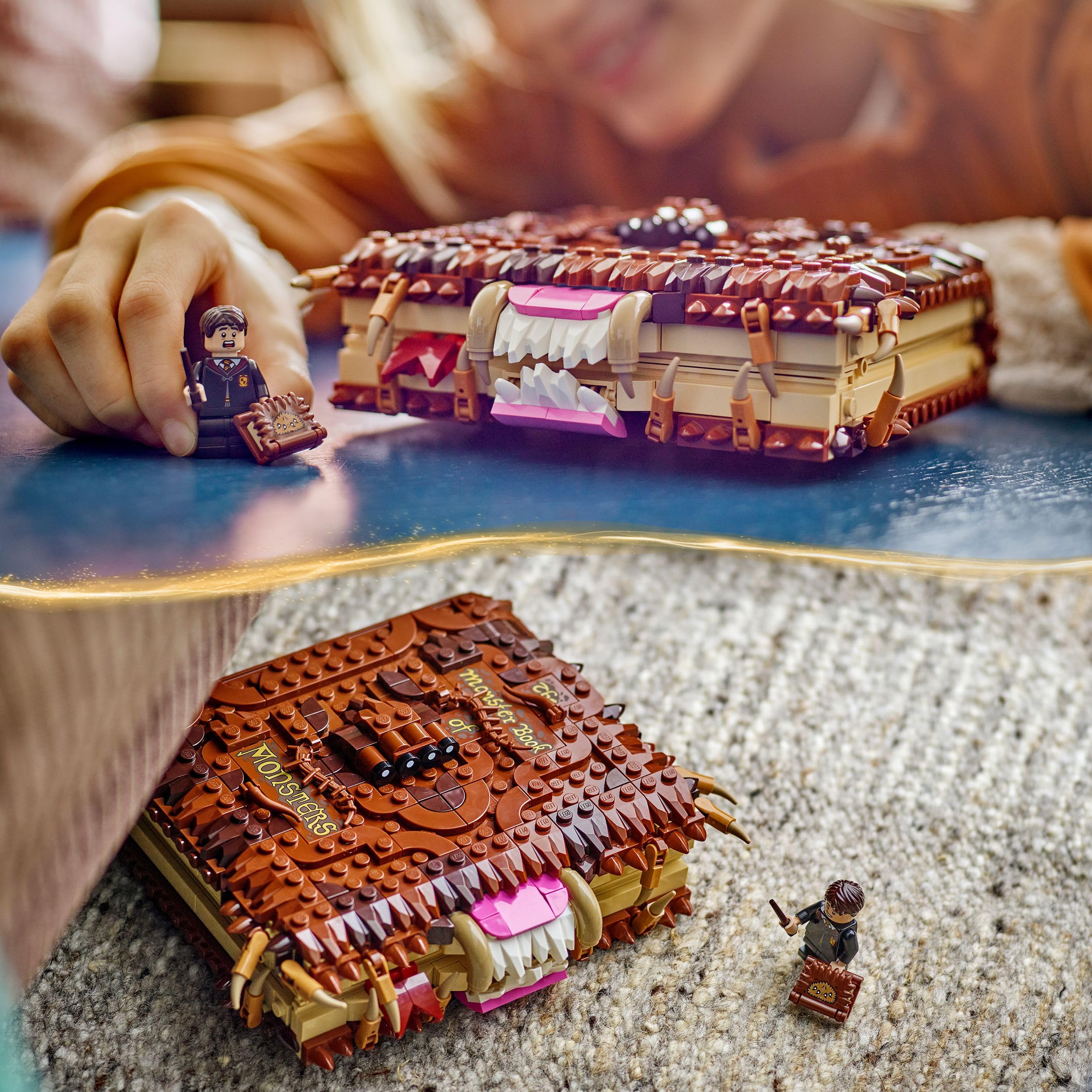 LEGO Harry Potter Chomping Monster Book of Monsters 76449 - Interactive Pull-Back Building Set for Kids 9+ 6