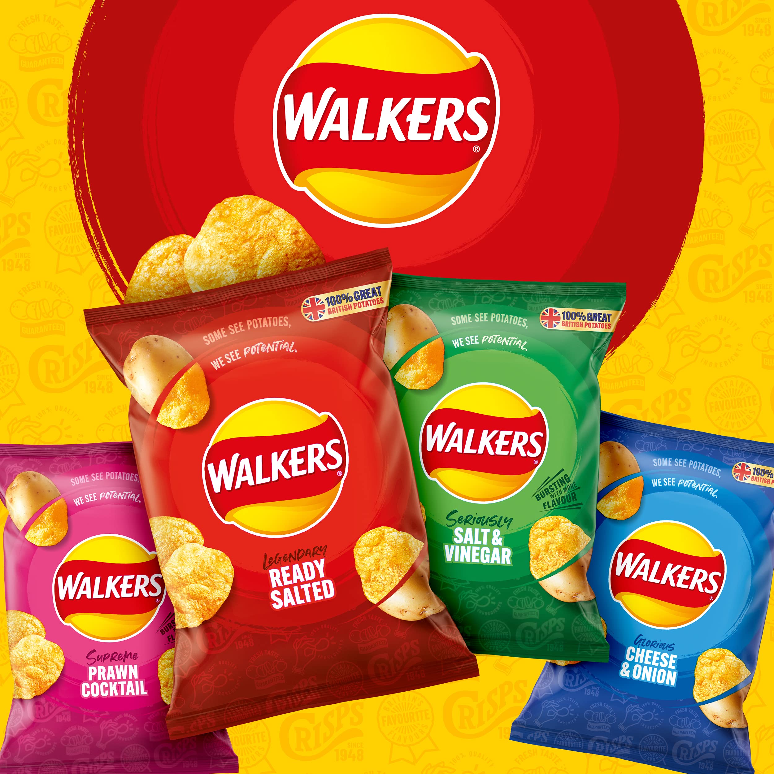 Walkers Ready Salted Crisps 32.5g (Case of 32) 5