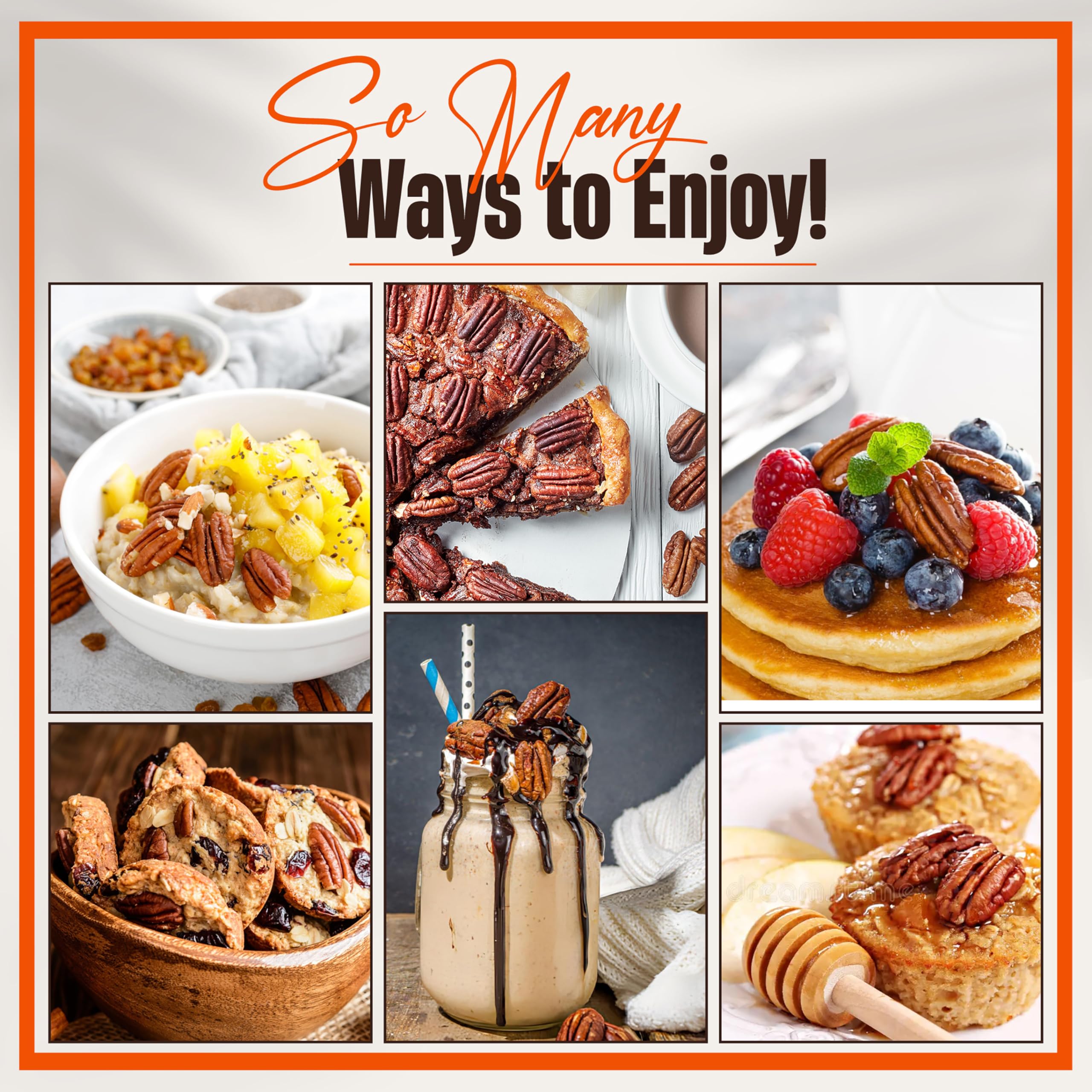 Chandra Whole Foods - Pecan Nuts 1KG - Raw, Gluten-Free, Vegan-Friendly Nuts for Snacking & Baking 5