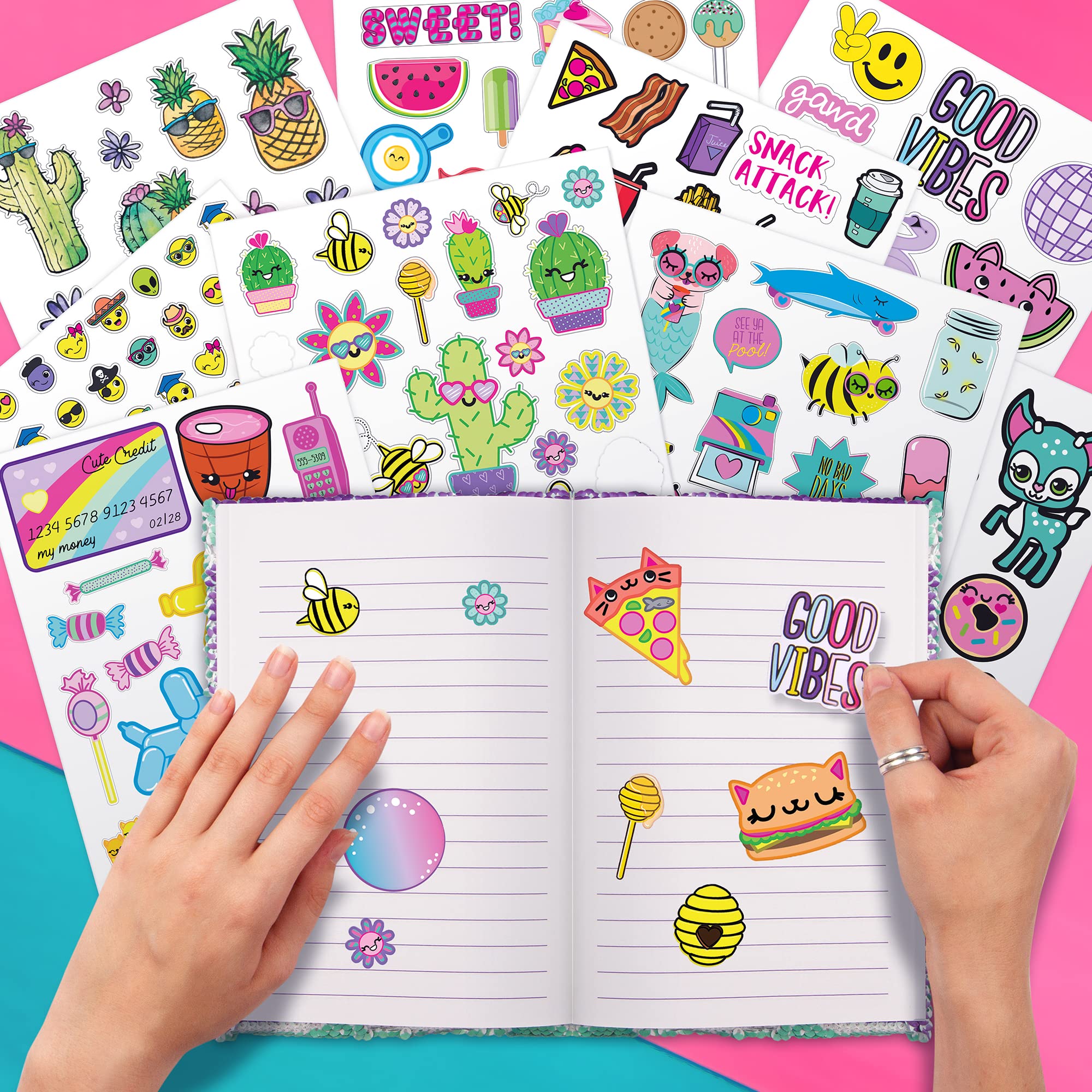 Fashion Angels Basic Fun 1000+ Ridiculously Cute Stickers Book | Paper, Multicoloured 4