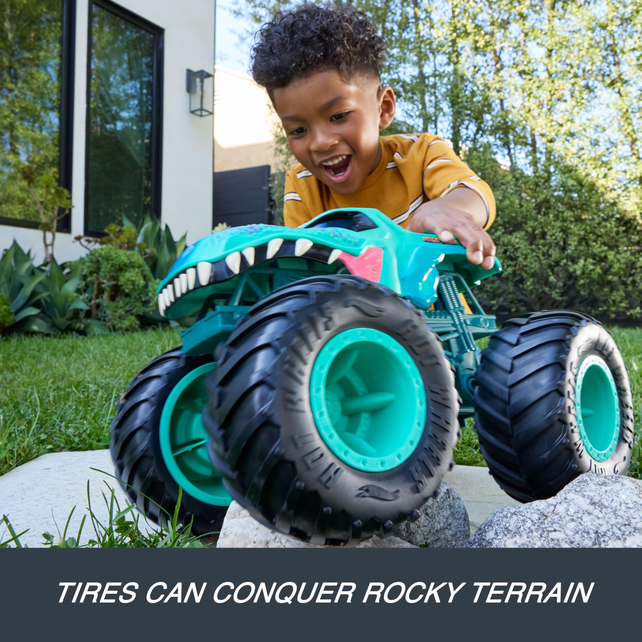 Hot Wheels Monster Trucks Colossal Mega-Wrex Toy Truck | Large Scale Plastic Vehicle | Model JJN47