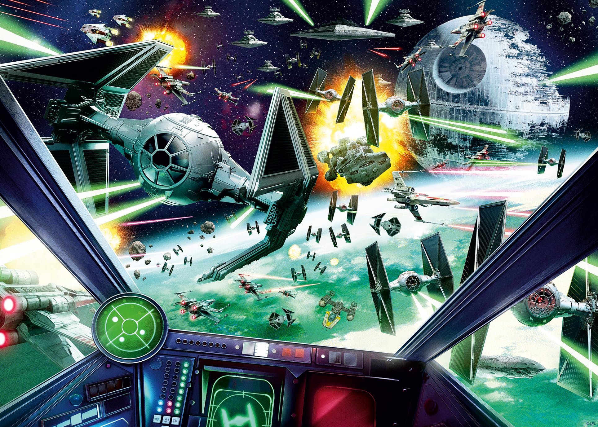 Ravensburger Star Wars X-Wing Cockpit Jigsaw Puzzle - 1000 Pieces | Premium Quality