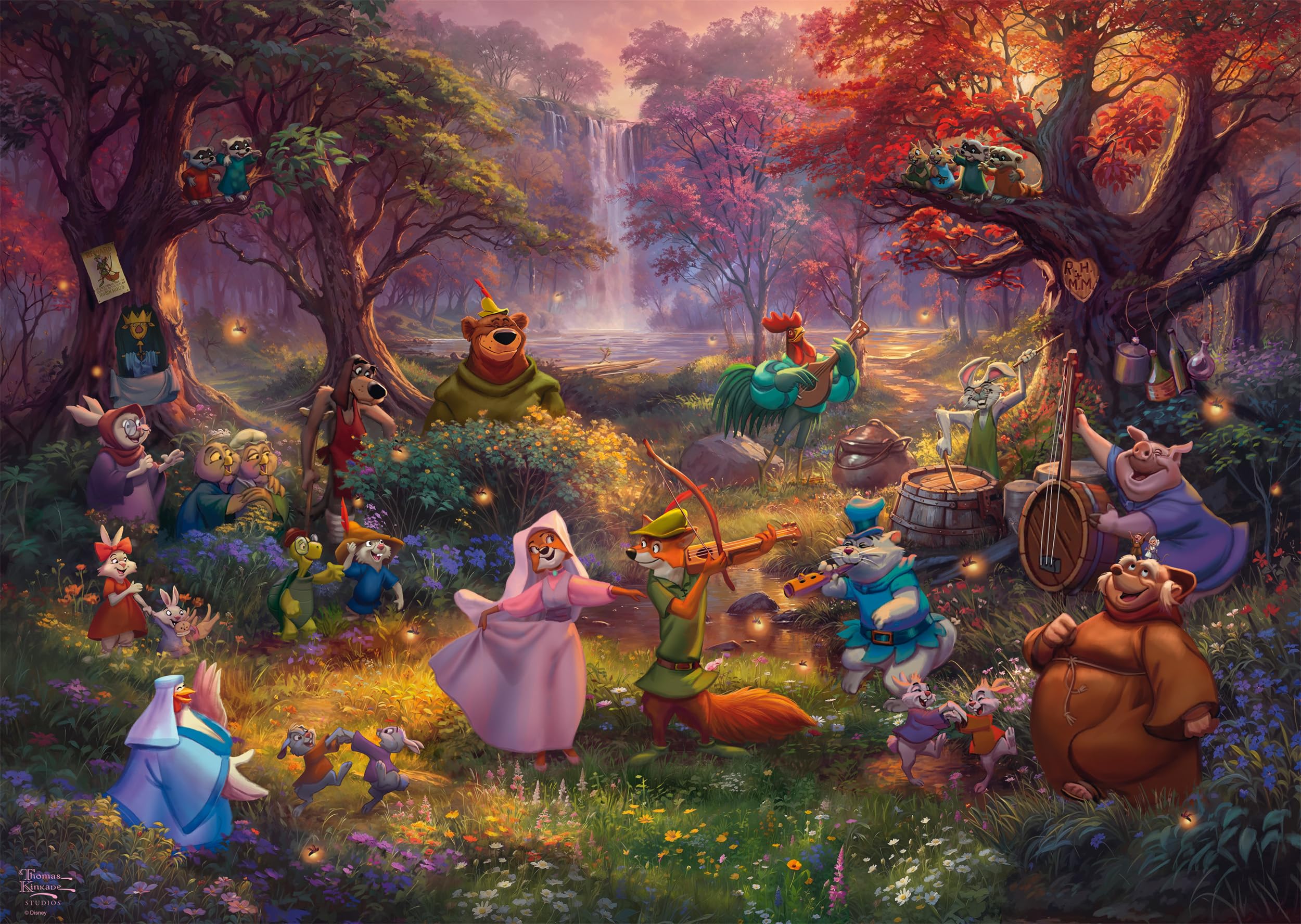 Schmidt Thomas Kinkade Disney Robin Hood Jigsaw Puzzle - 1000 Pieces | Classic Edition 4