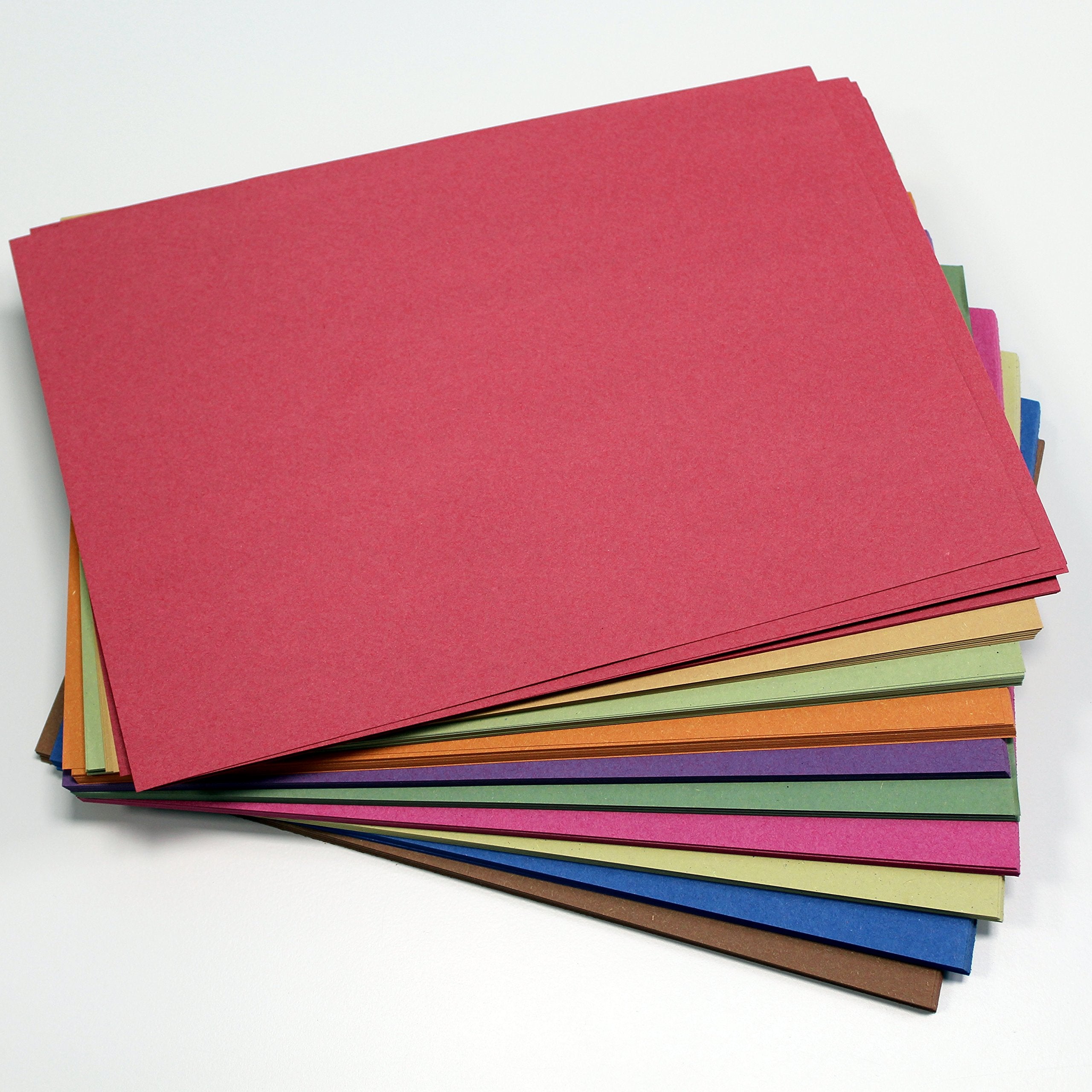Be Creative A3 Recycled Sugar Paper - 10 Colours, 100gsm, 100 Sheets | Ideal for Pastel & Chalk