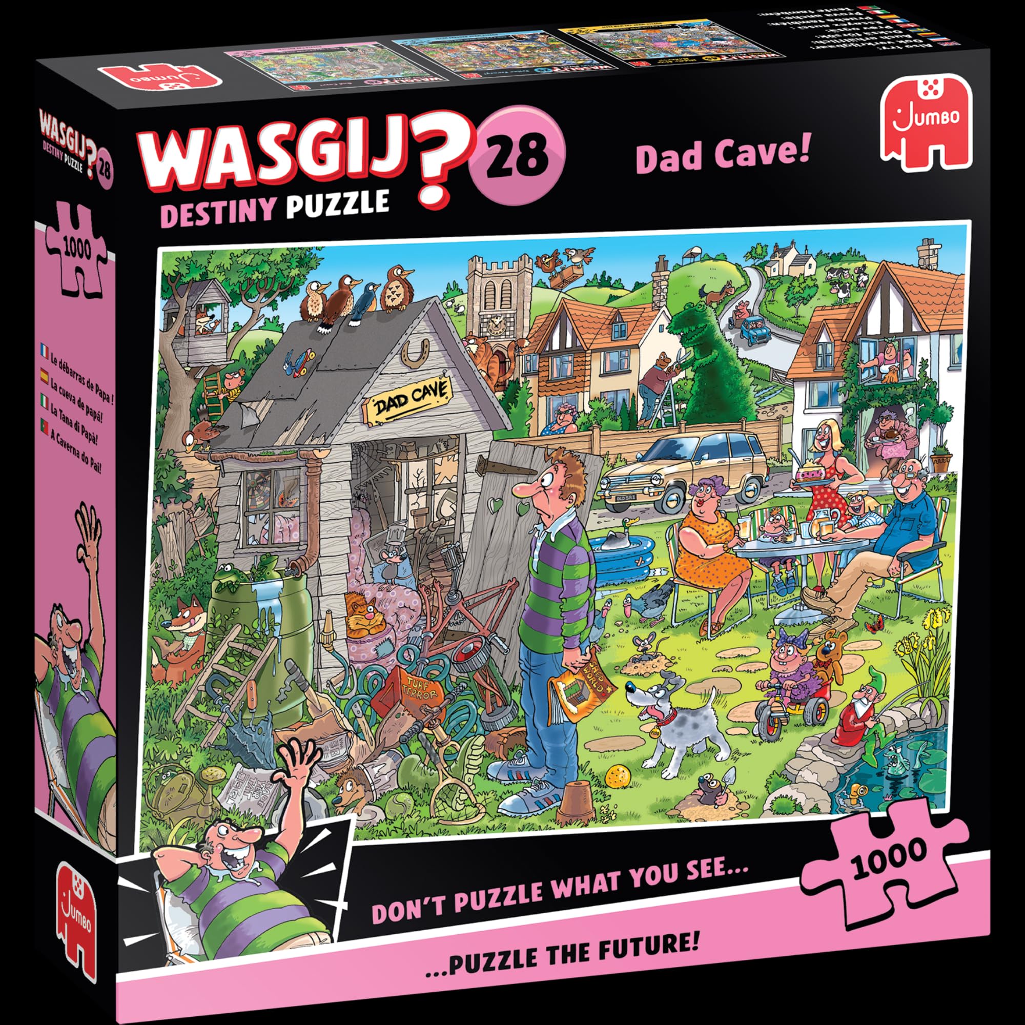 Wasgij Destiny 28: Dad Cave - 1000 Piece Puzzle for Adults 17