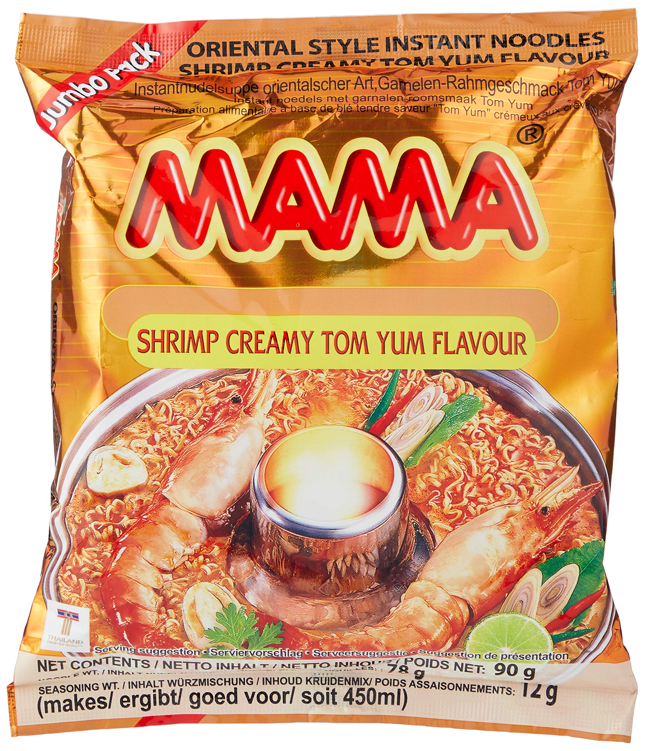 MAMA Creamy Shrimp Tom Yum Flavour Noodle - 90g Instant Meal