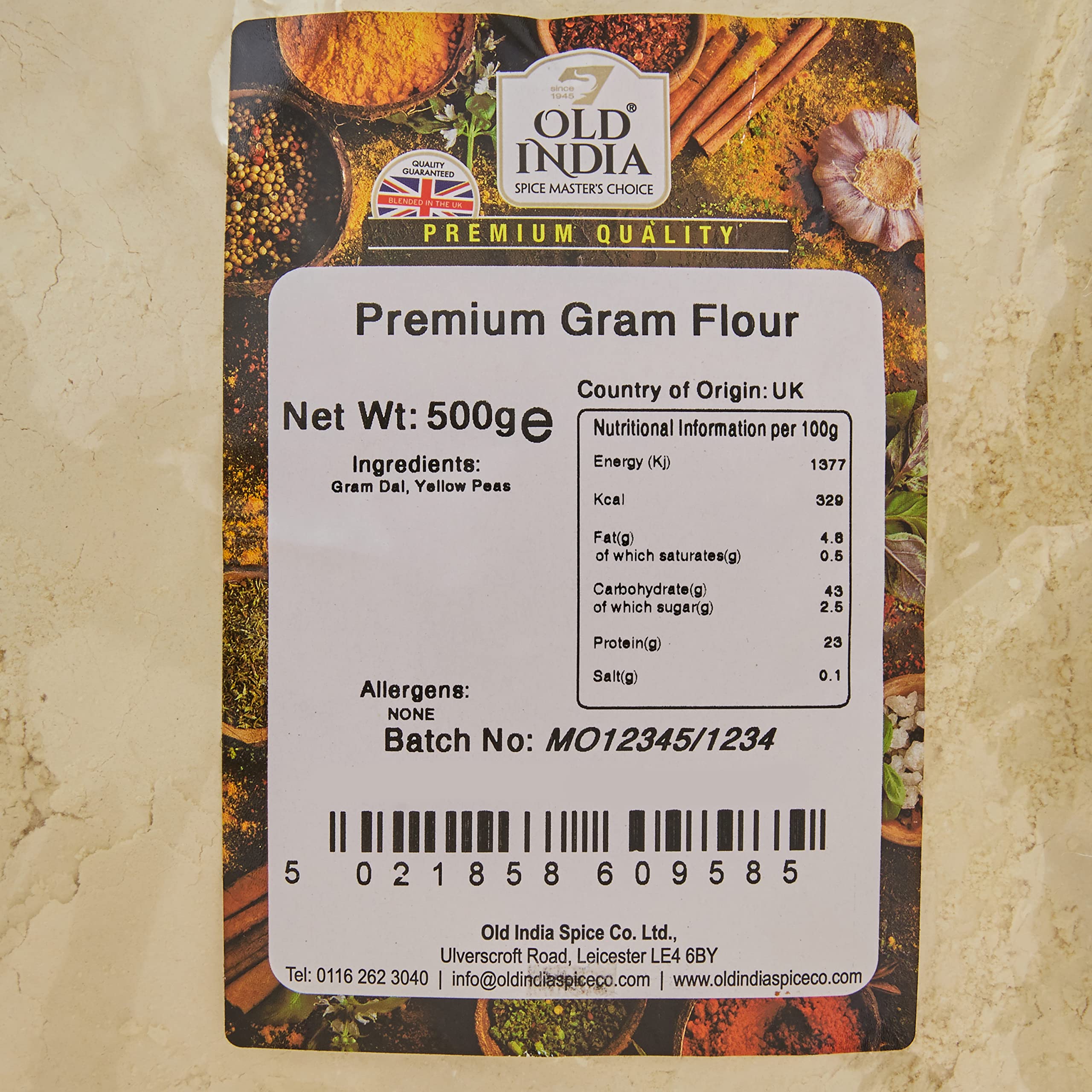 Old India Premium Gram Flour 500g 3