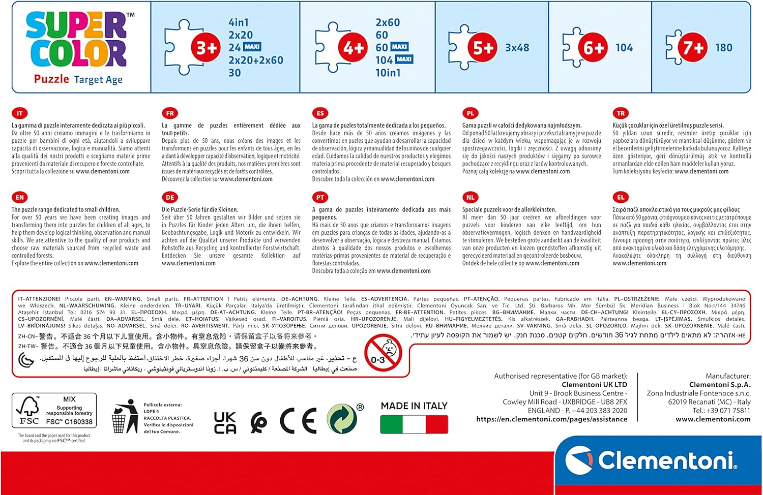 Clementoni 21522 Sonic Puzzle - 4-in-1 Educational Jigsaw Puzzle for Toddlers 3 Years+ 7