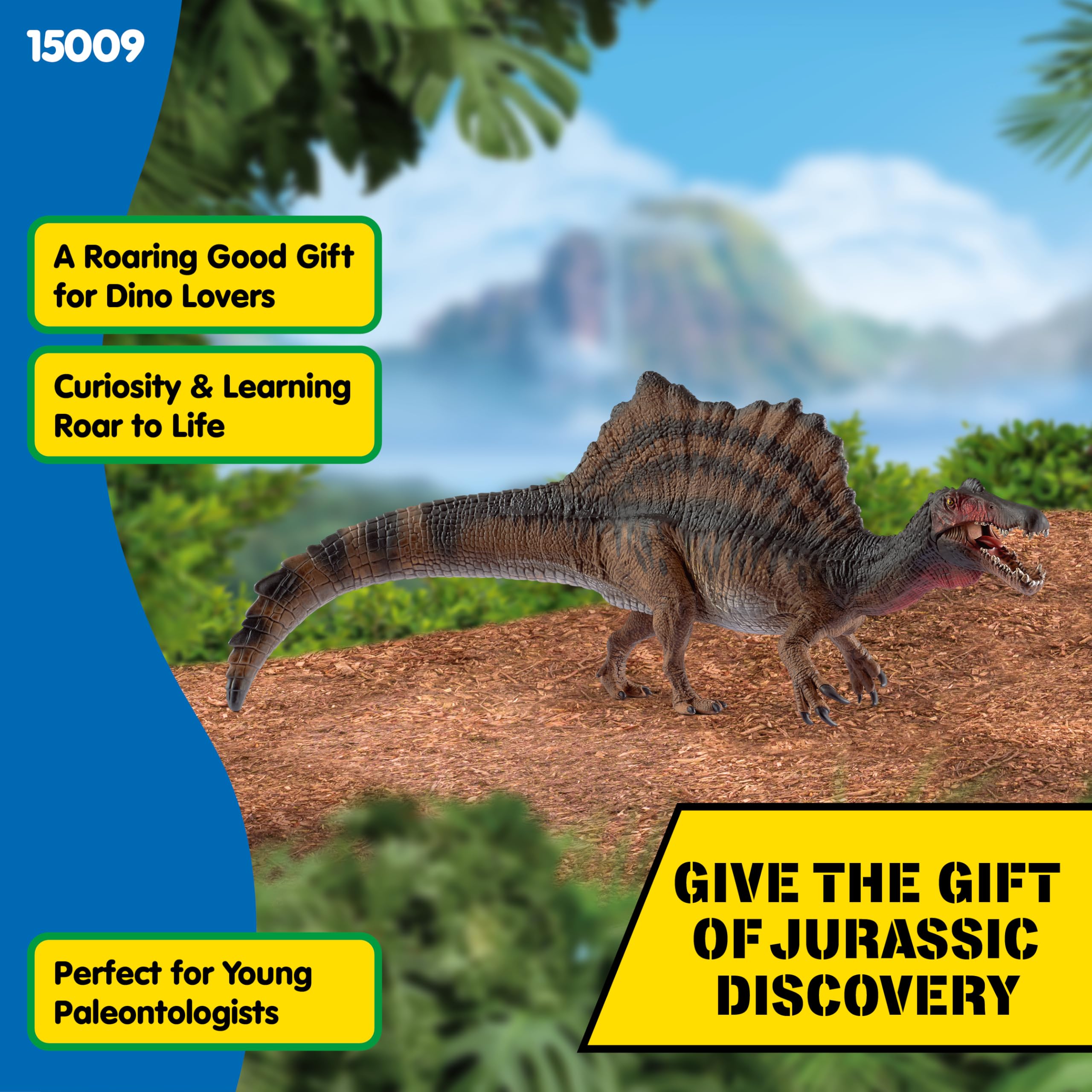 Schleich Spinosaurus Dinosaur Figure - Authentic, Hand-Painted Educational Toy for Kids 8