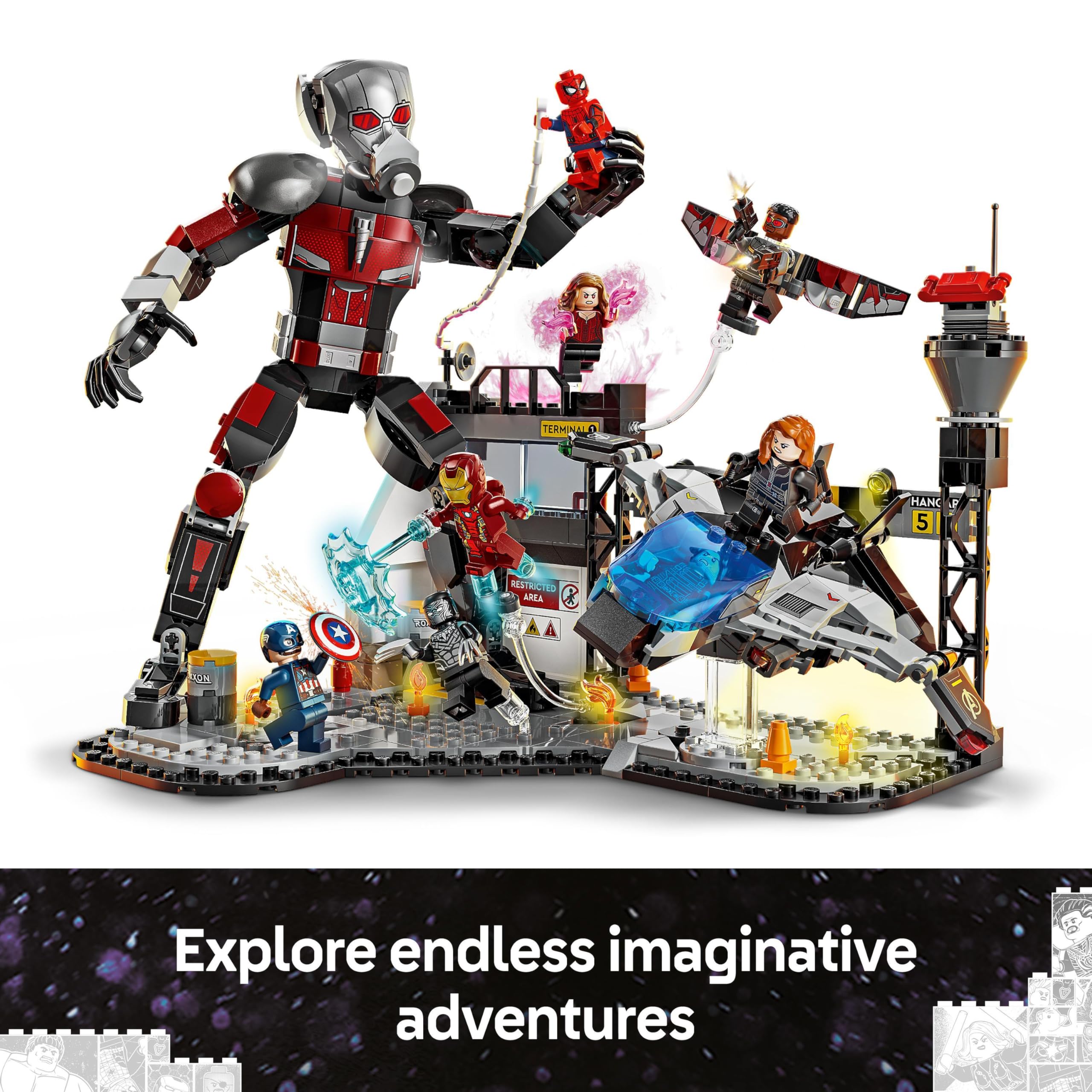 LEGO Marvel Captain America: Civil War Action Battle - Super Heroes Building Playset for Ages 10+ 9