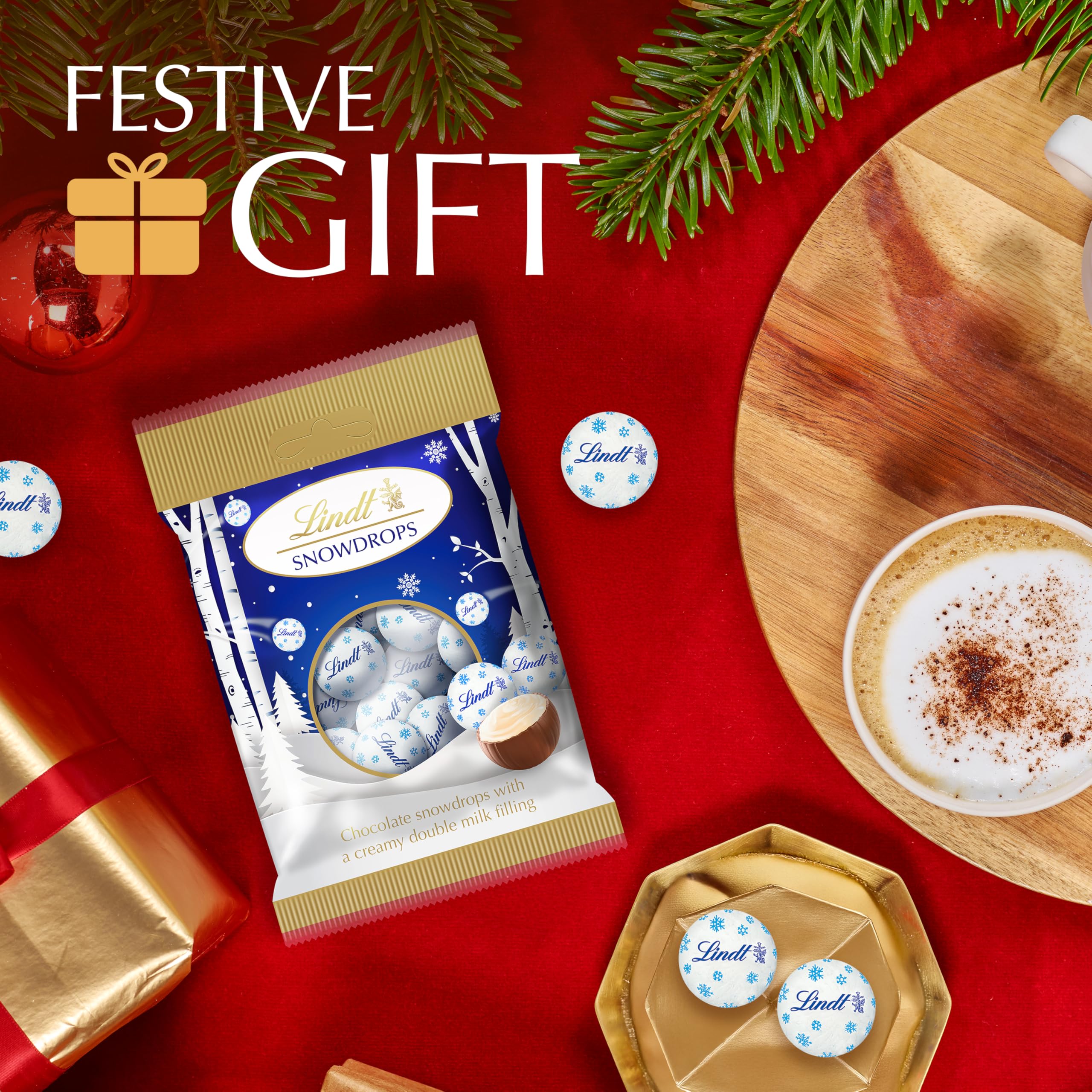 Lindt Snowdrops Milk & White Chocolate Truffles – 70g – Christmas Gift 2025 3