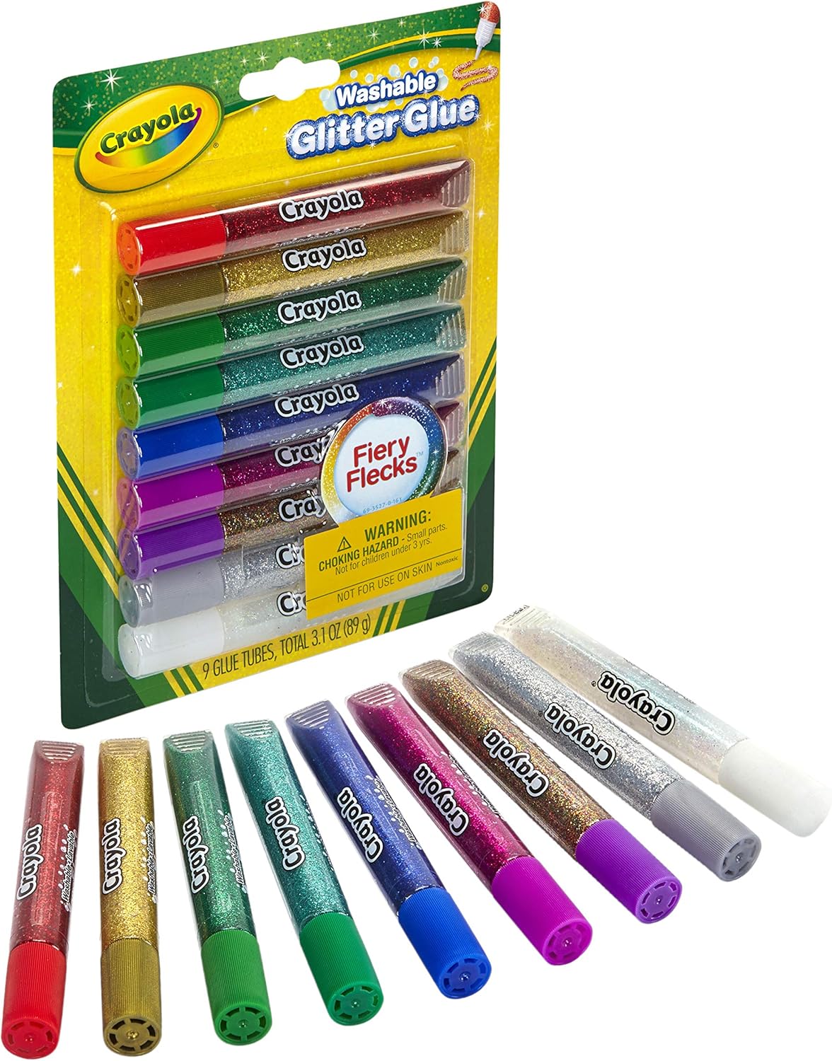 Crayola Washable Glitter Glue - 9-Pack for Arts & Crafts 4
