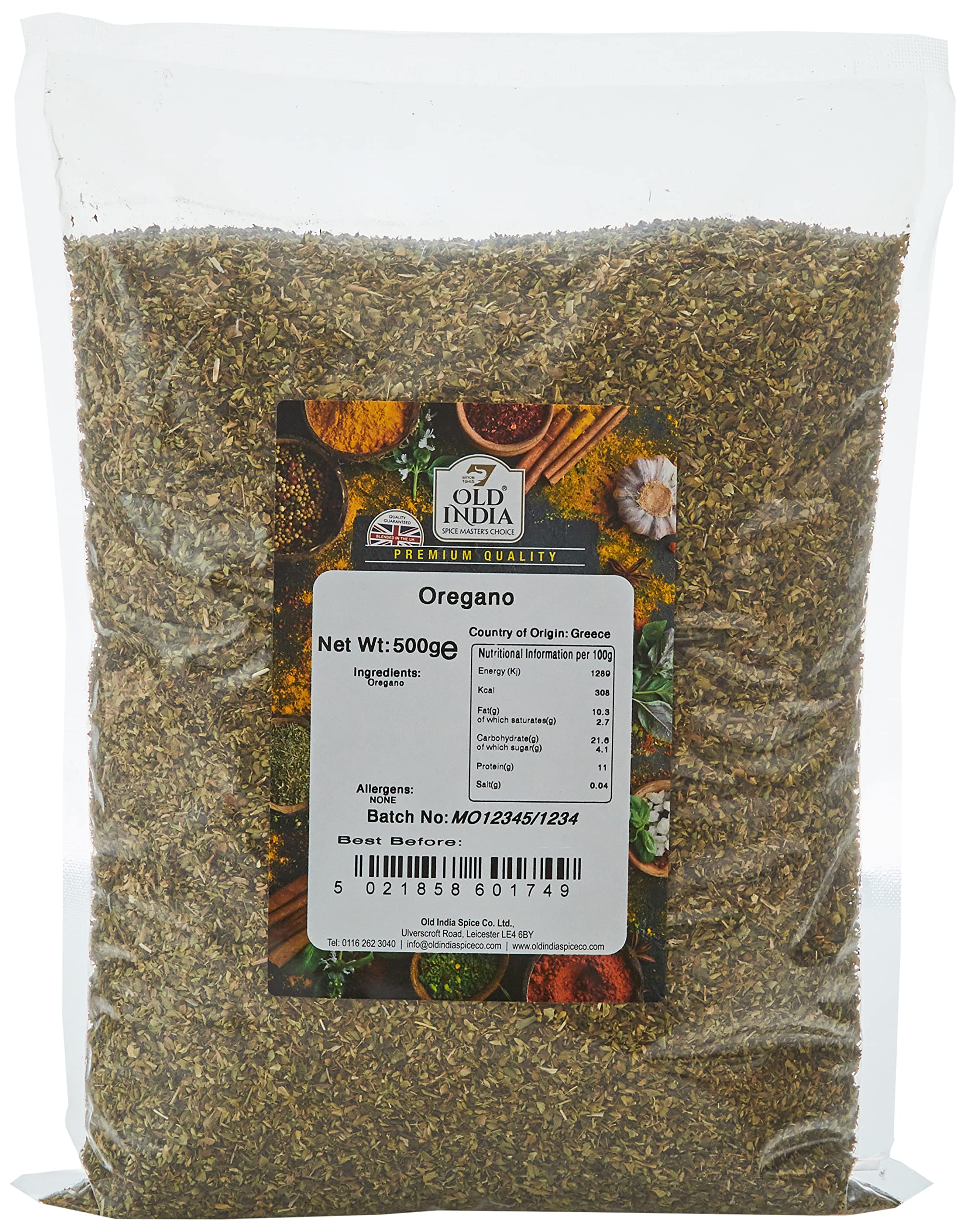 Old India - Oregano Whole Herb 500g