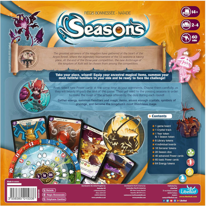 Seasons Board Game - Strategy Card & Dice Game (SEAS01)