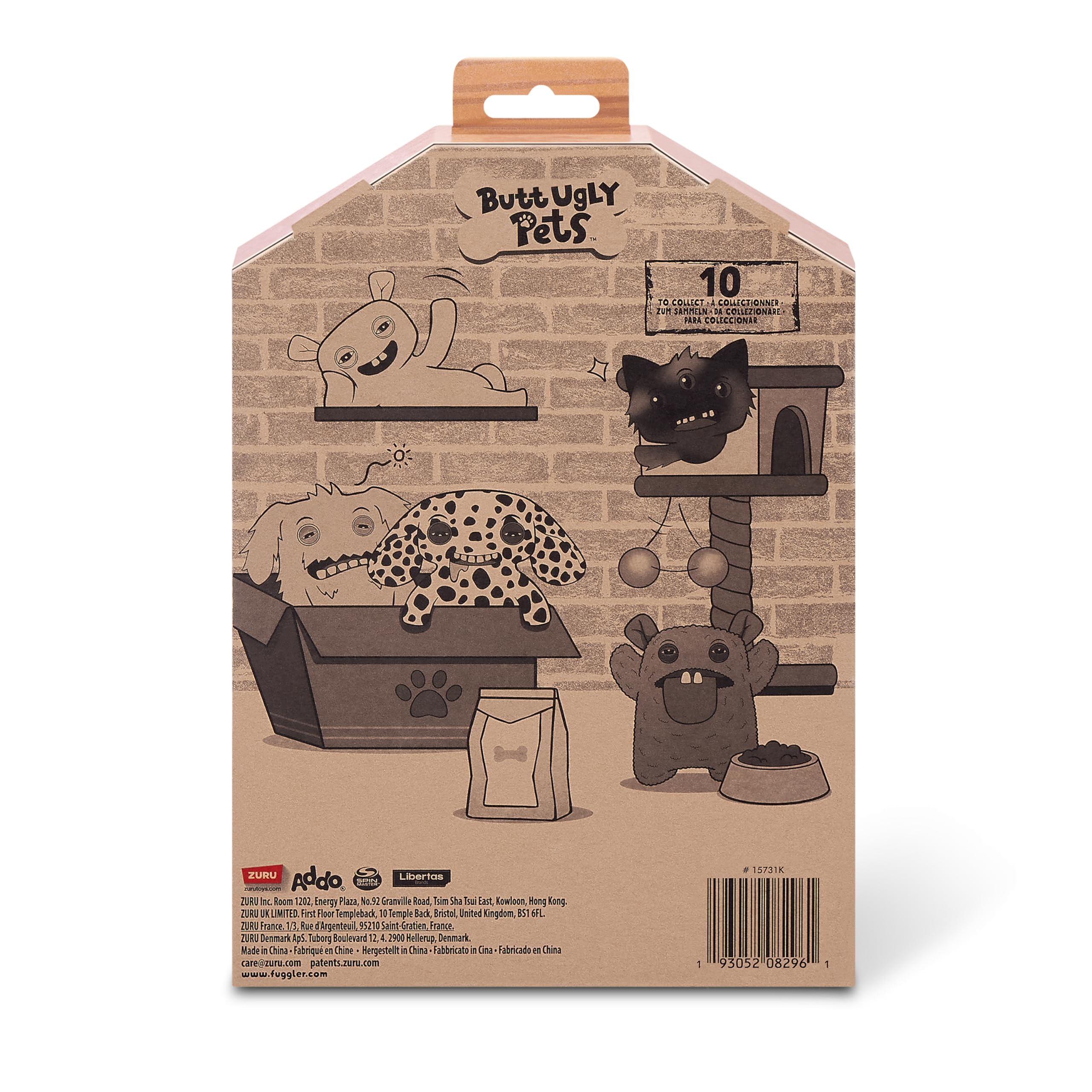 Fuggler Butt Ugly Pets 9-inch Series 1 Plush Toy by ZURU - Collectible Funny Monster Stuffed Animal 6