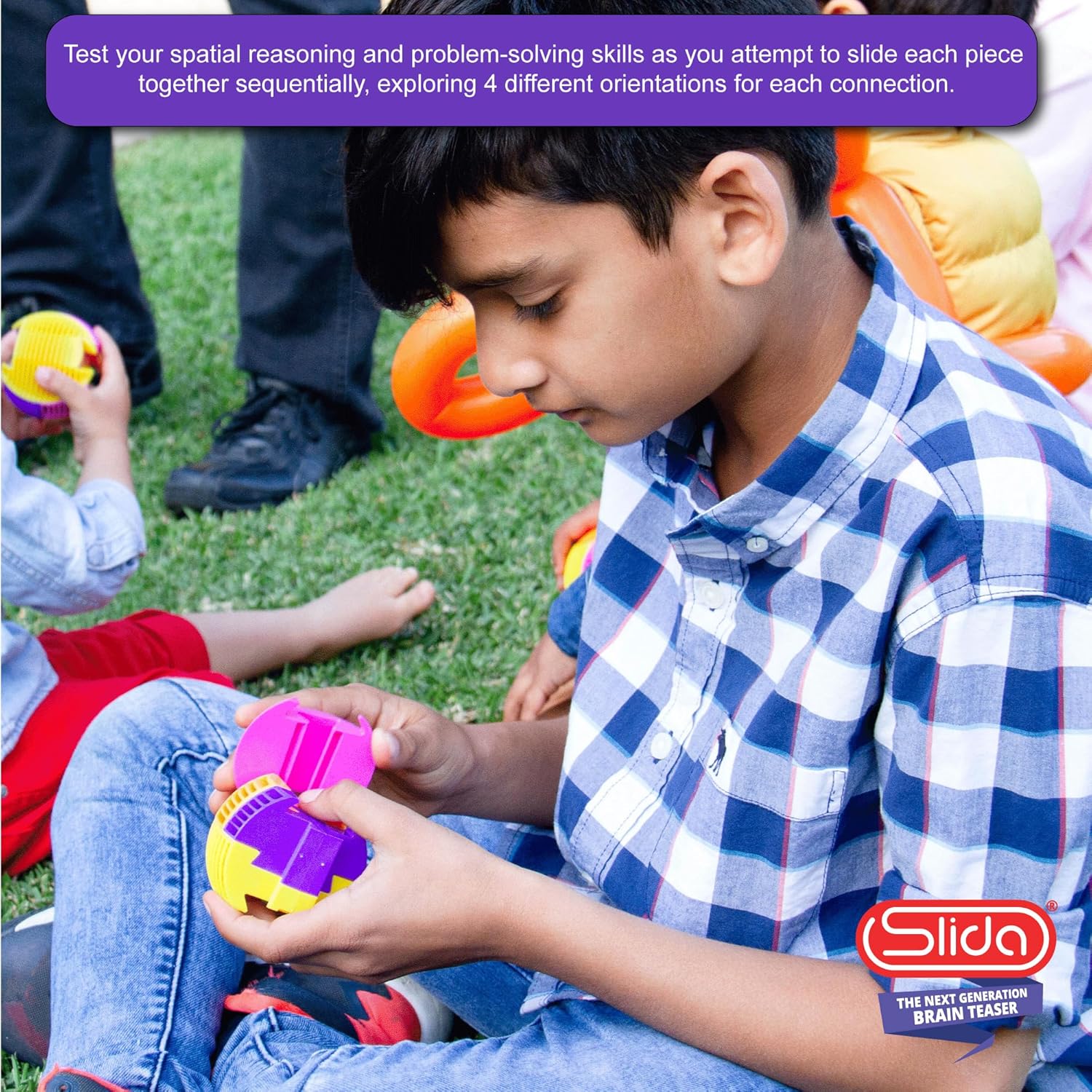 Slida 3D Puzzle Ball - Classic Sphere Brain Teaser for Ages 6+ 8