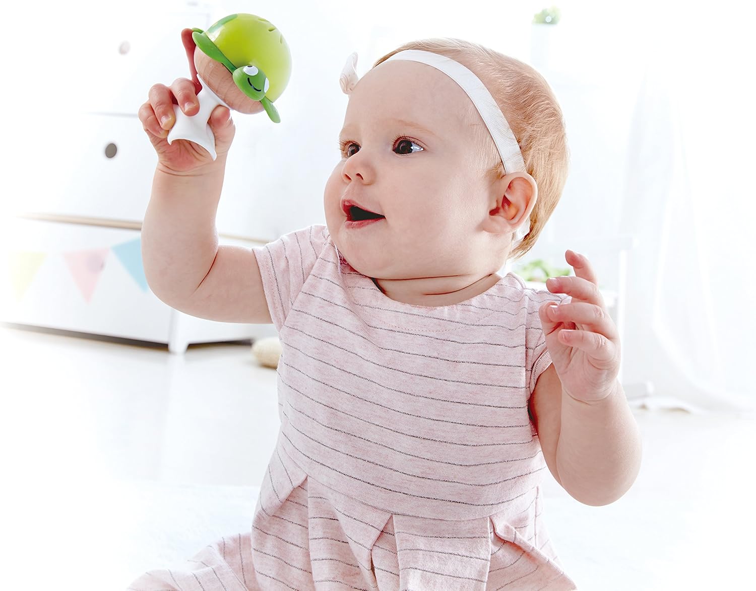 Hape Stay-Put Rattle Set - 3 Sea Animal Suction Rattles for Babies 8