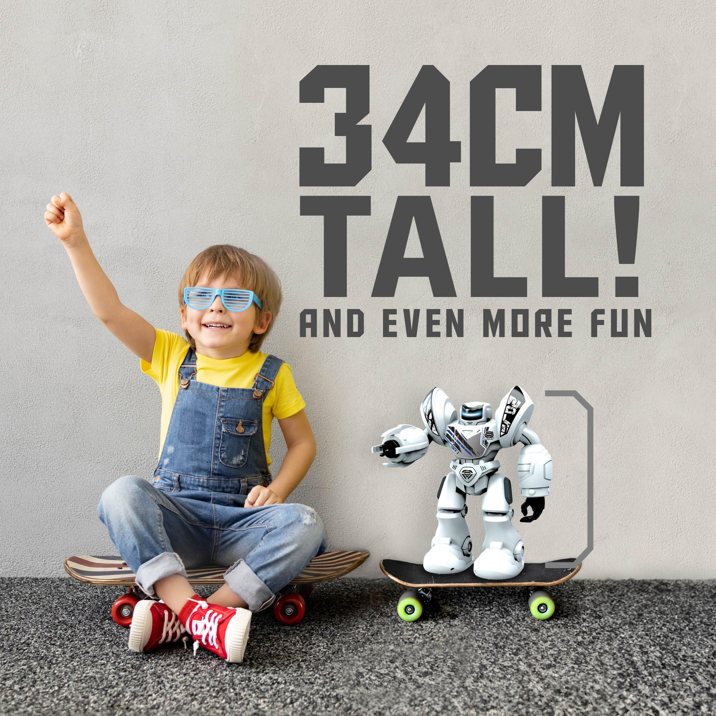SilverLit Program-A-Bot X - 40cm Tall Programmable Walking, Gliding & Dancing Robot Toy with LED Expressions, 48 Commands, Ages 5+ 5