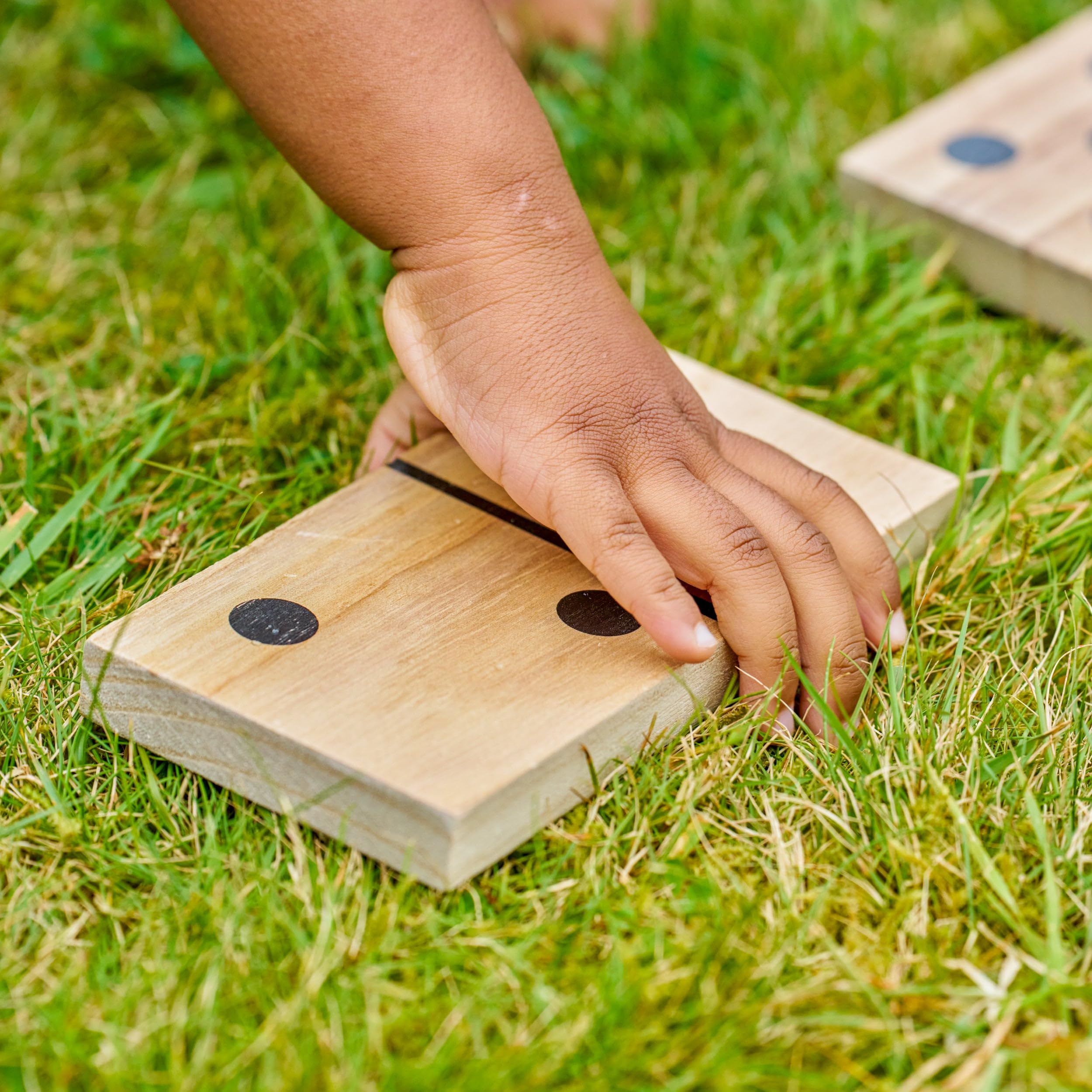 TP Toys Giant Wooden Dominoes Outdoor Family Game with 28 FSC-Certified Tiles 6