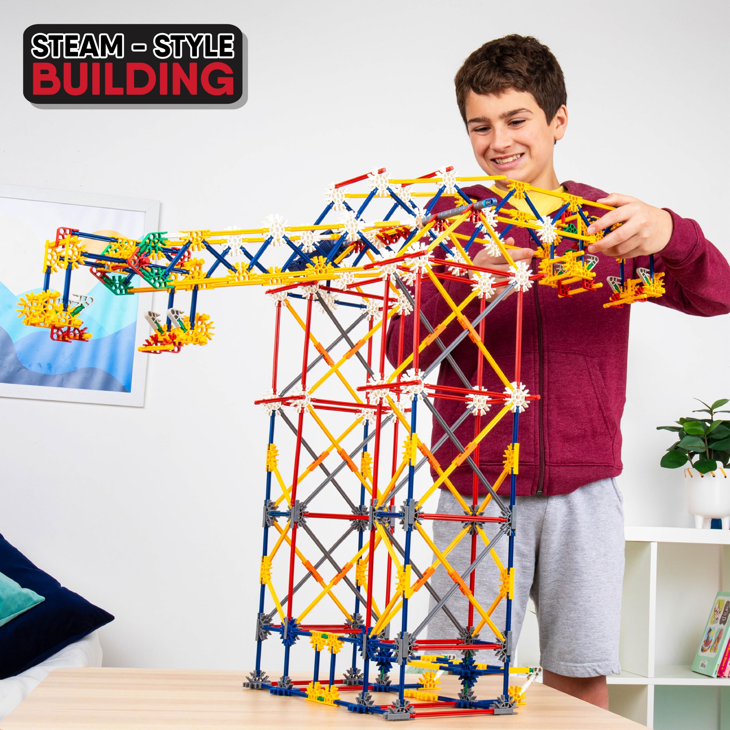 K'NEX 3-in-1 Classic Amusement Park Building Set - 744-Piece Playset for Ages 9+ 11