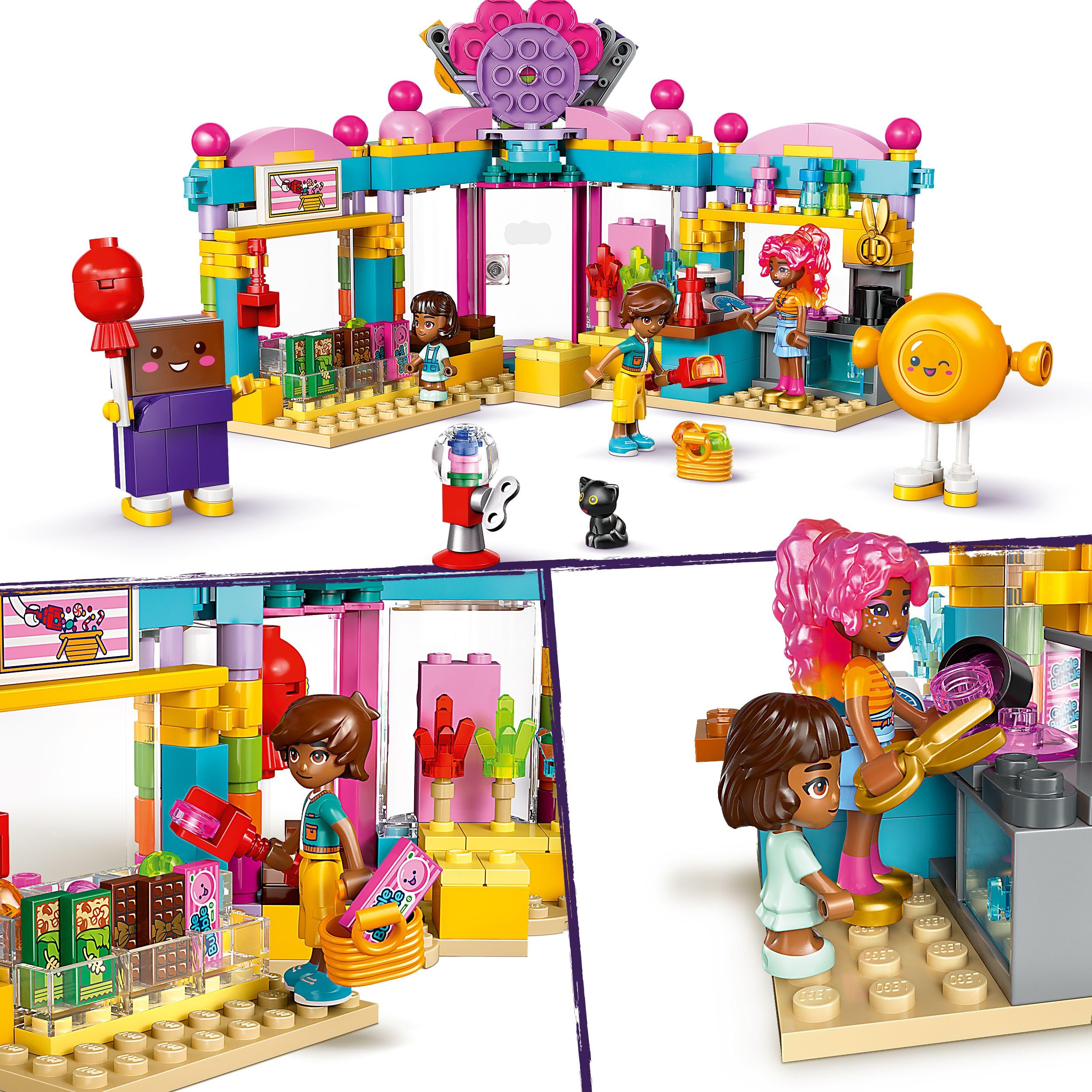 LEGO Friends Heartlake City Sweet Shop Set - Building Toy for Kids 6+ 7