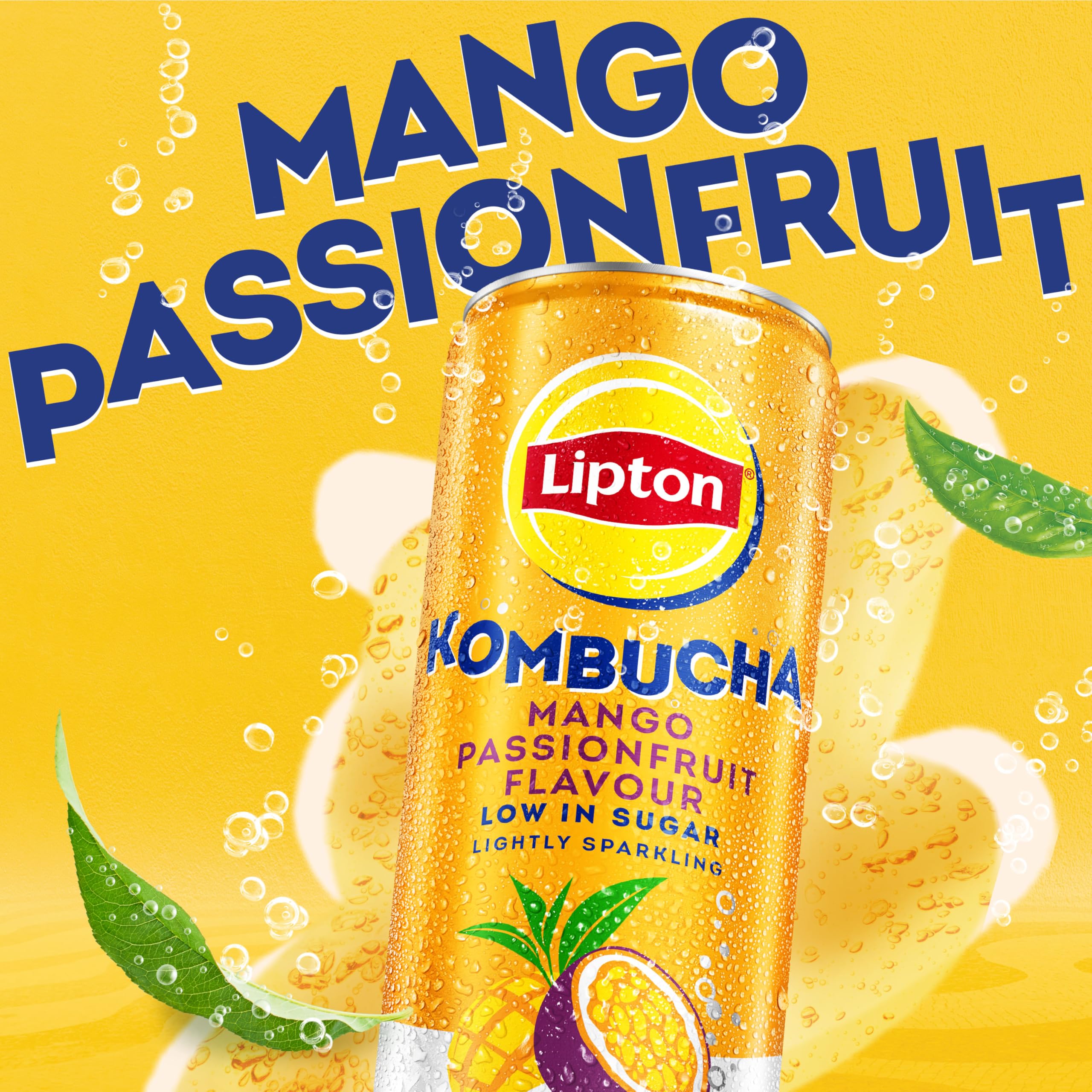 Lipton Kombucha Mango & Passion Fruit, 250ml (Pack of 4) 5