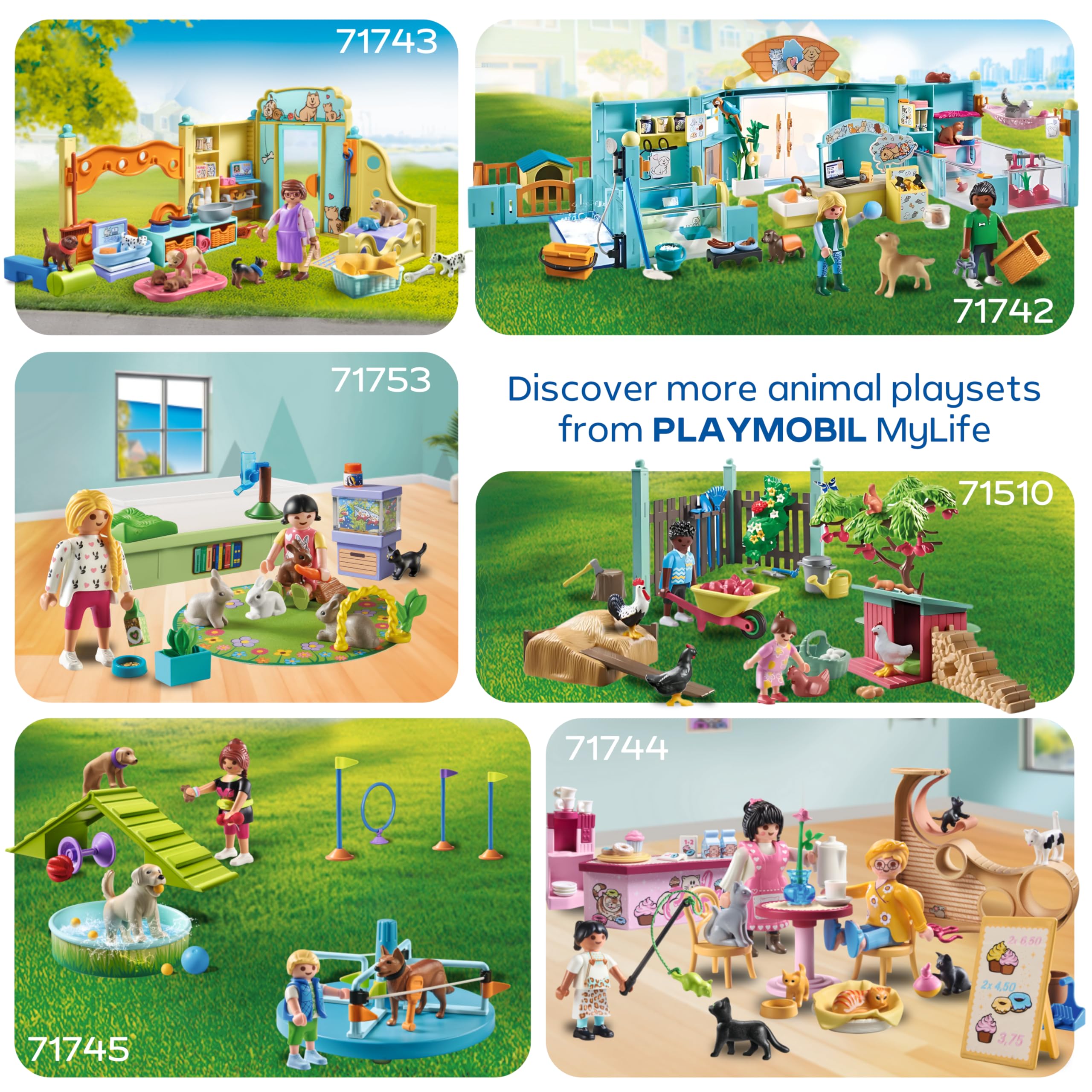 Playmobil My Life Cat Café Playset - Animal Figures Toy for Kids Aged 4 and Up 7