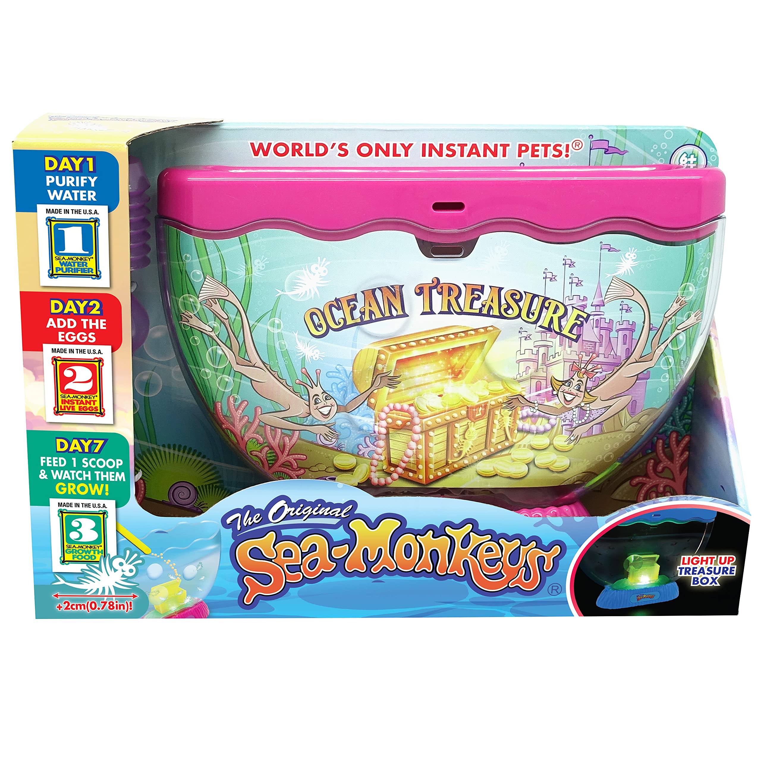 Sea Monkeys Ocean Treasure Aquarium - Educational Science Kit for Kids 6+ 9