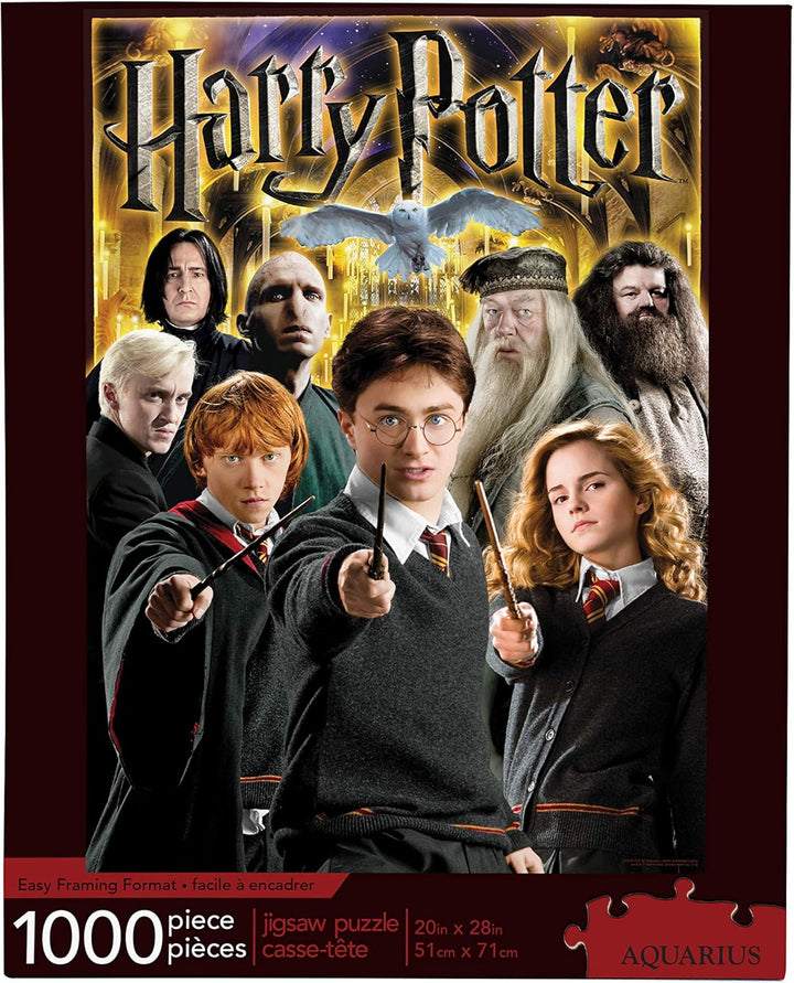 AQUARIUS Harry Potter Character Collage 1000-Piece Jigsaw Puzzle - Premium Collectible Puzzle for Ages 3+