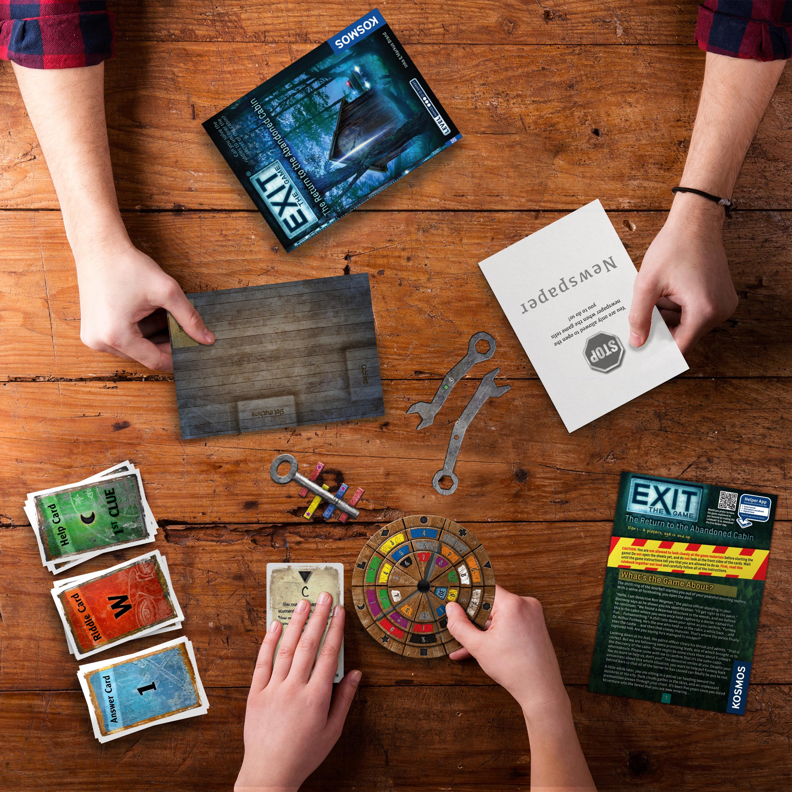 Thames & Kosmos EXIT: The Return to the Abandoned Cabin Escape Room Card Game | 1-4 Players | Ages 12+ 4