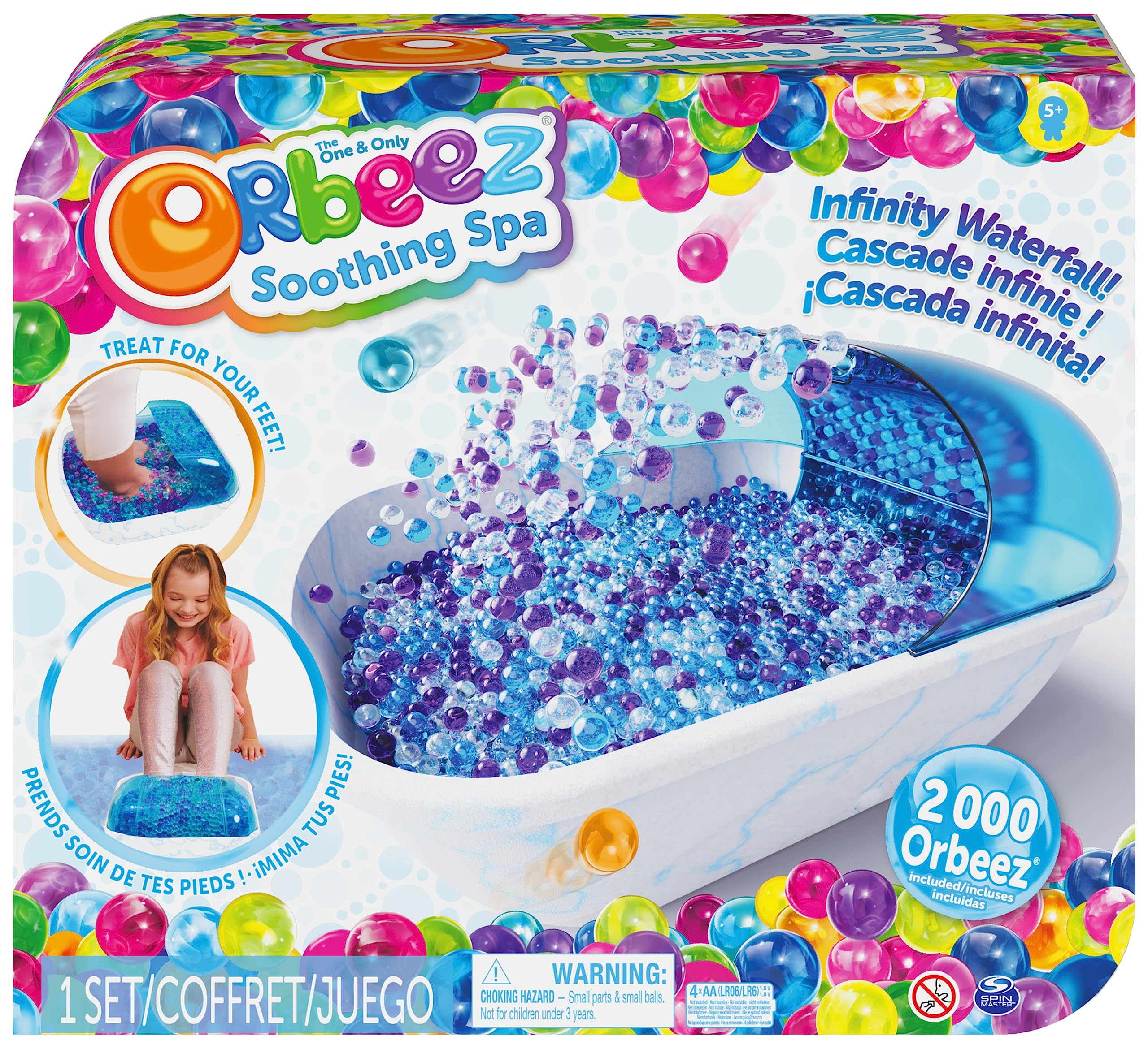 Orbeez Soothing Foot Spa with 2,000 Water Beads | Sensory Play for Ages 5+