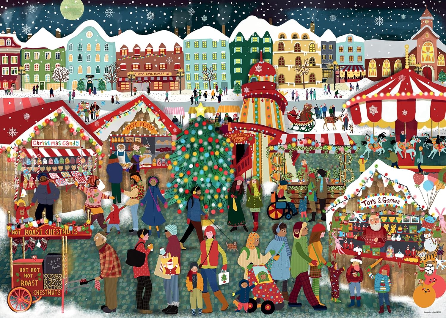 Ravensburger Christmas Market 1000 Piece Jigsaw Puzzle for Adults & Kids 12+