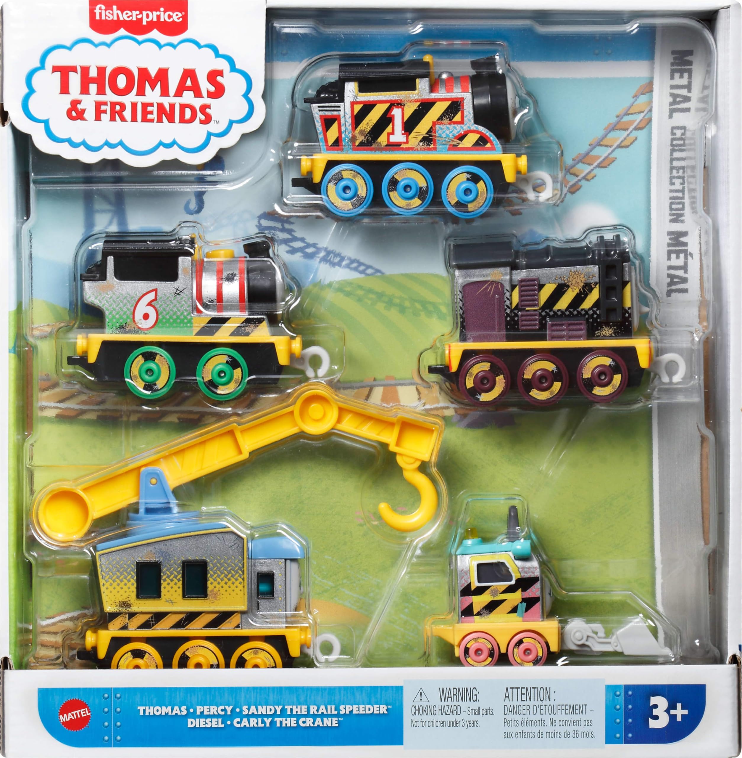 Thomas & Friends Construction Crew 5-Piece Diecast Vehicle Set - Push-Along Toy for Ages 3+ 6
