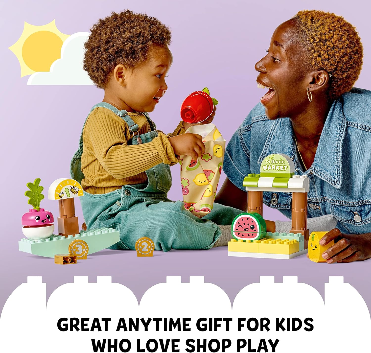 LEGO DUPLO My First Organic Market - Educational Fruit & Vegetable Toy Set for Toddlers 18 Months+ 4